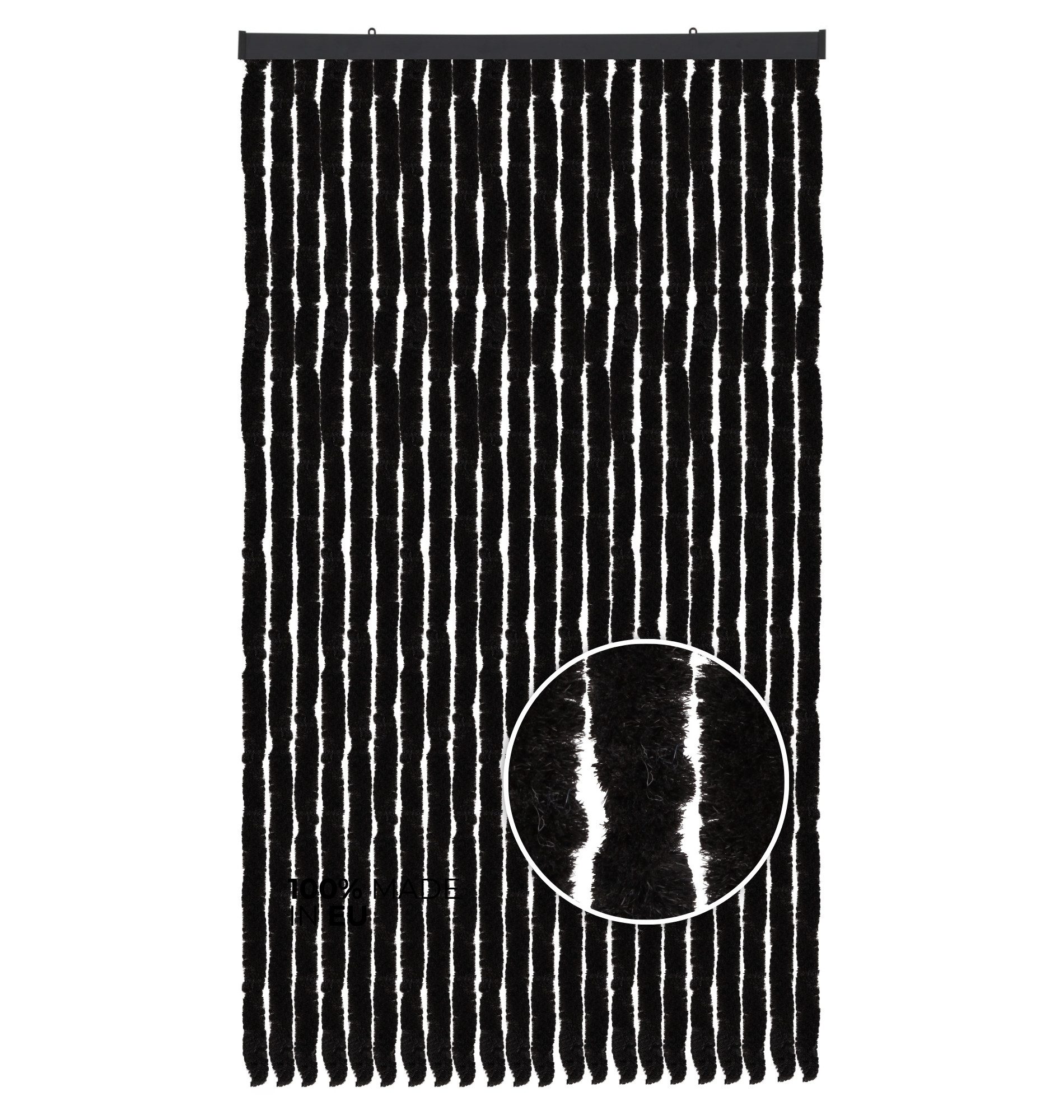 Arsvita Türvorhang Flauschvorhang 90cm x 200cm (1 St), Ösen, blickdicht, Insektenschutz Vorhang für Terrasse, Balkon, Pavillon, Camping