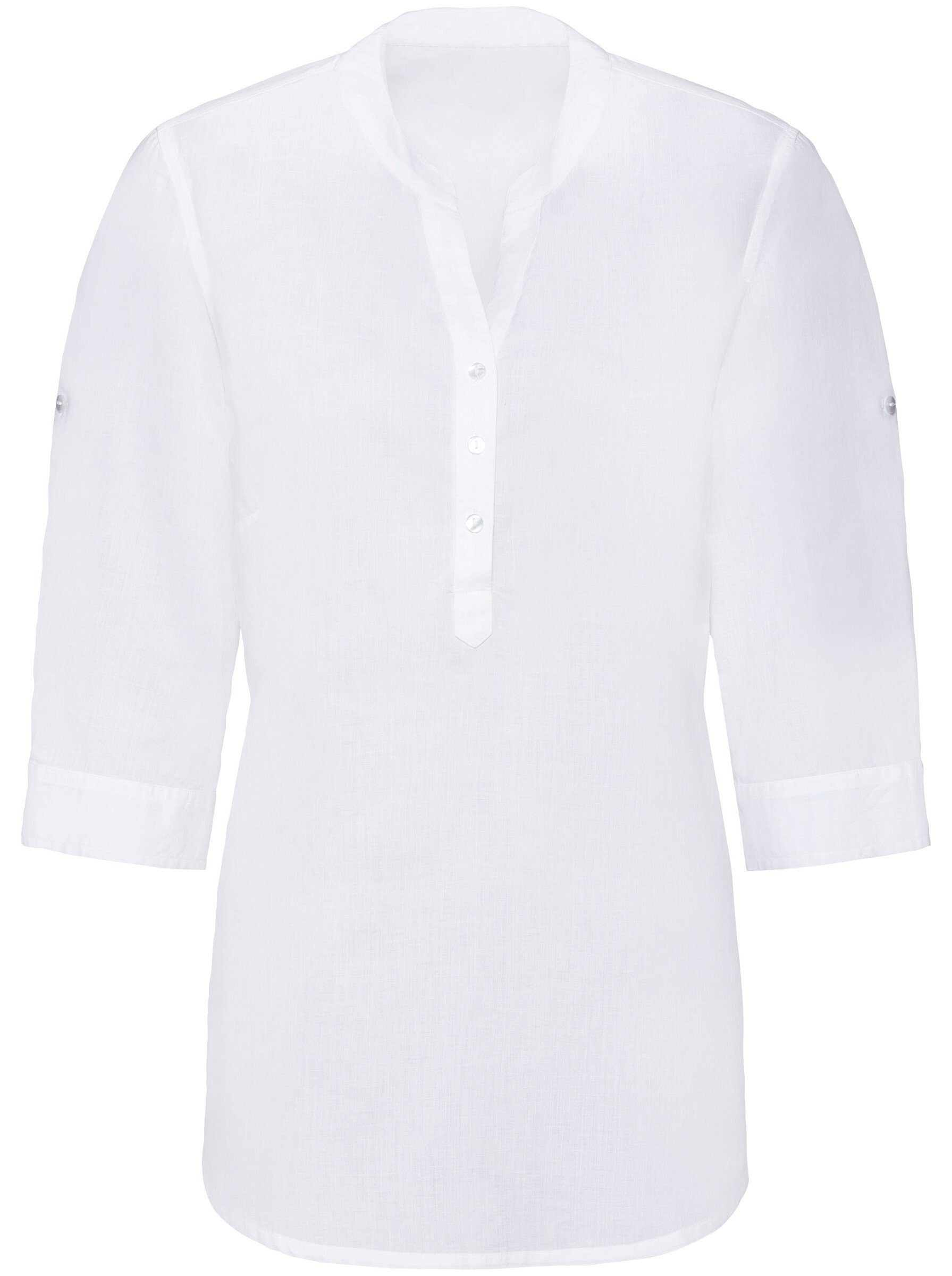 Sieh an! Klassische Bluse Baumwollbluse günstig online kaufen