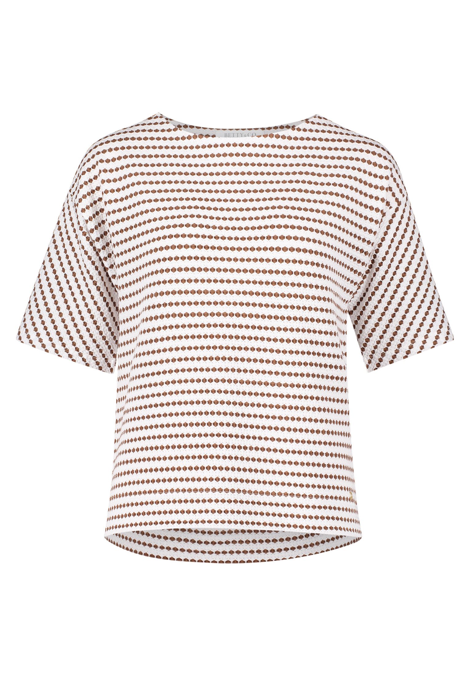 Betty&Co Kurzarmshirt "Damen Sweatpullover mit Rundhalsausschnitt" 1 Stk. t günstig online kaufen