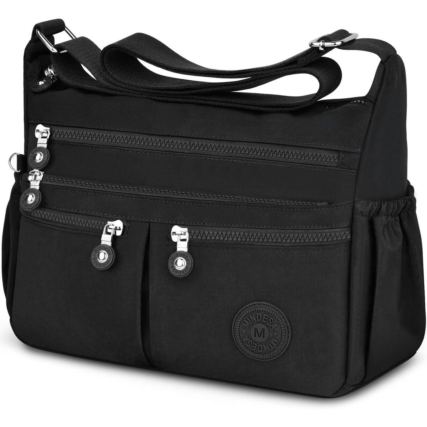 LuxusKollektion Umhängetasche Große Crossbody Bag Damen Wasserdicht Nylon L günstig online kaufen