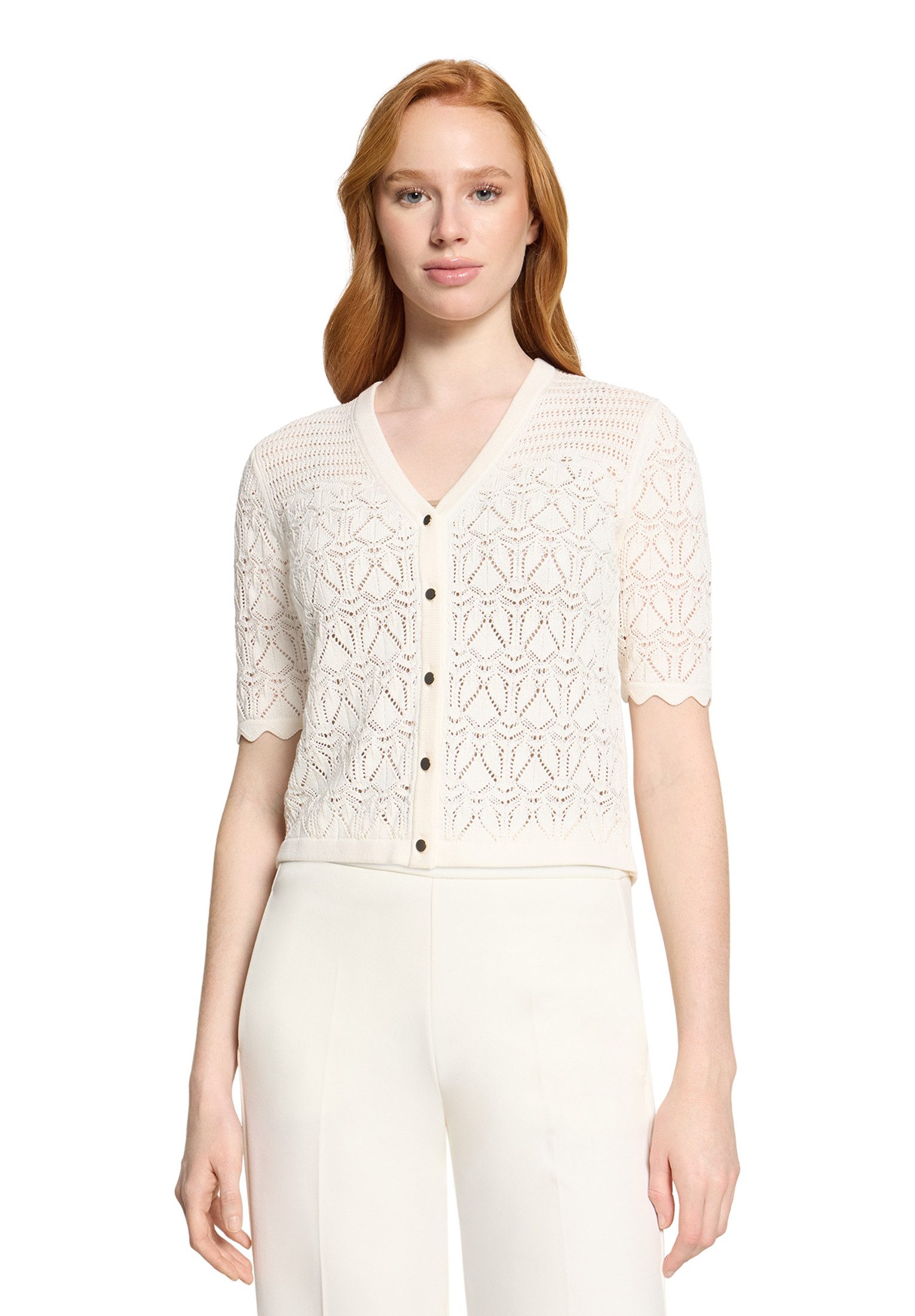Vera Mont Strickjacke Damen mit V-Ausschnitt (1-tlg)