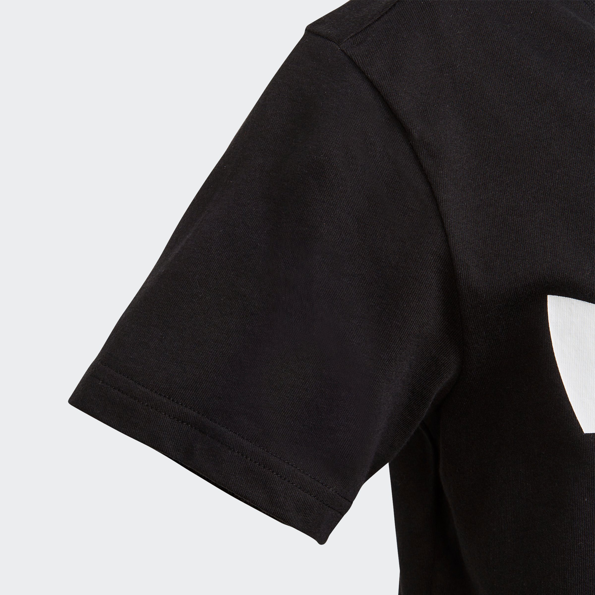 Unisex adidas White TEE TREFOIL Black T-Shirt Originals /