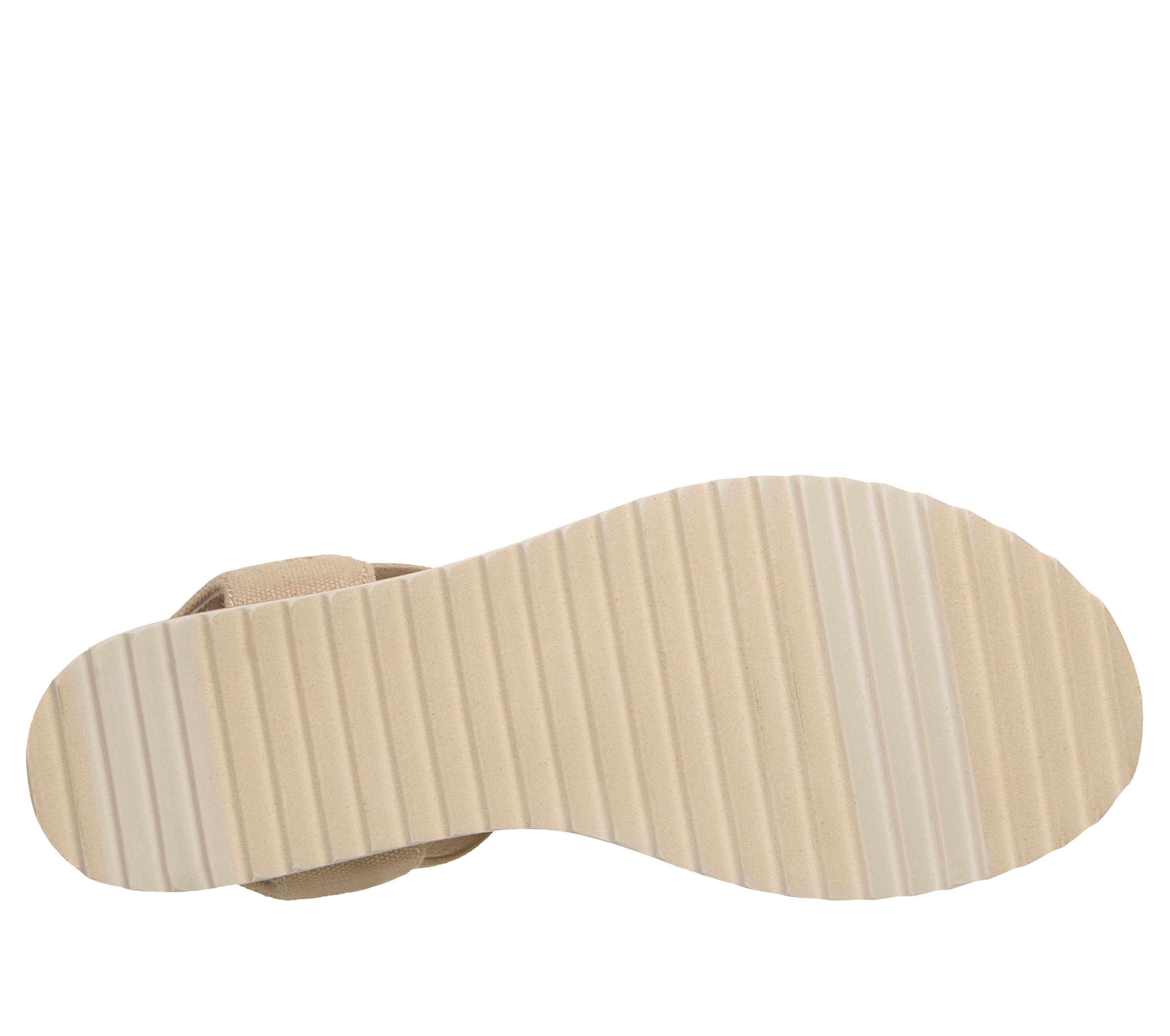Skechers DESERT KISS-GOLDEN LILY Sandale Sommerschuh, Urlaubsschuh, Sandalette mit Memory Foam