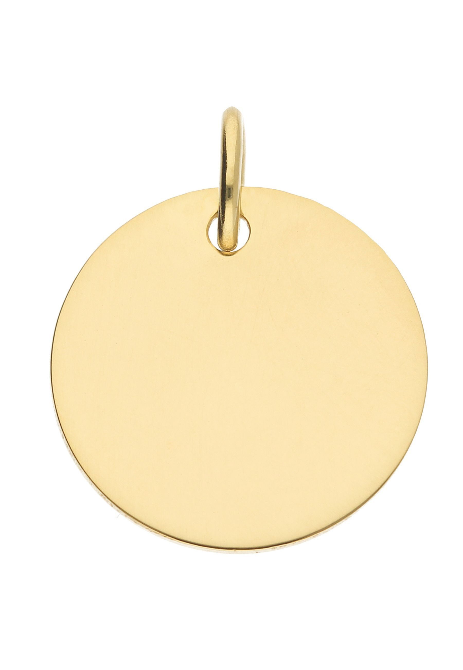 Kettenanhänger Gravurplatte 333 Gold (8K)
