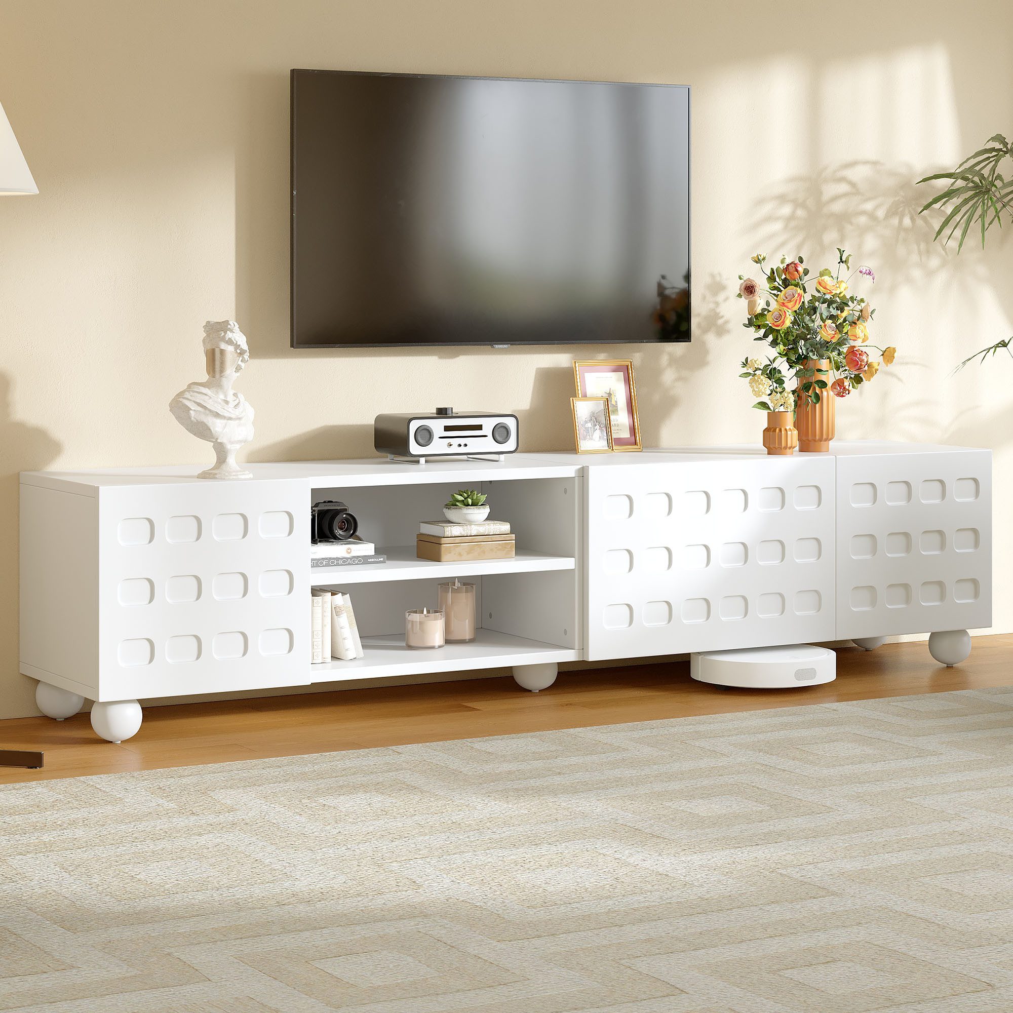 Lowboard TV-Schrank Fernsehschrank mit 3-türiger