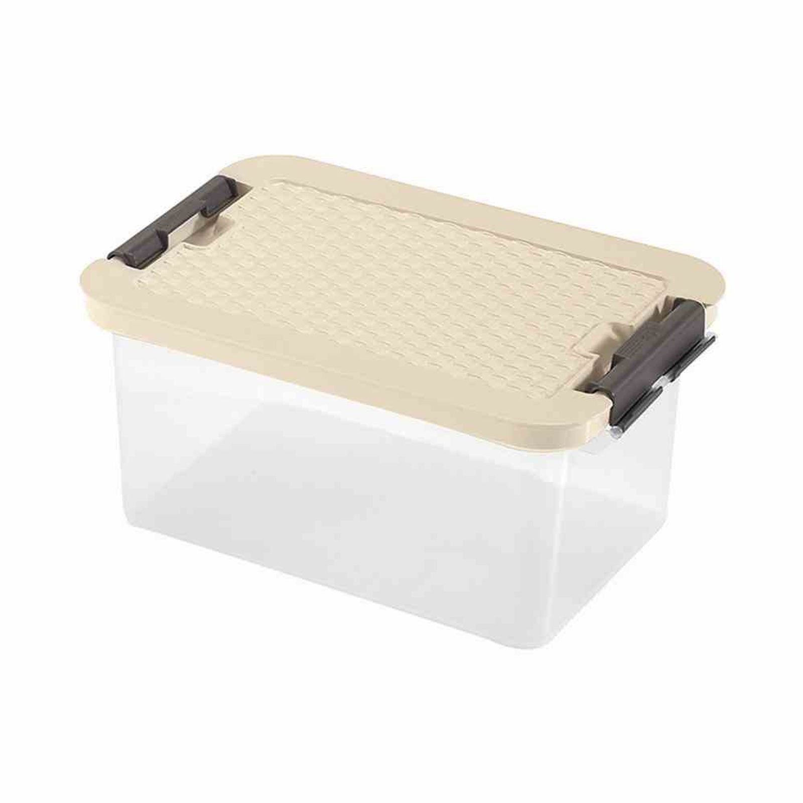 Heidrun Aufbewahrungsbox Systembox 8 l, 33 x 22 x 16 cm Deckel in Rattanoptik farbig sortiert