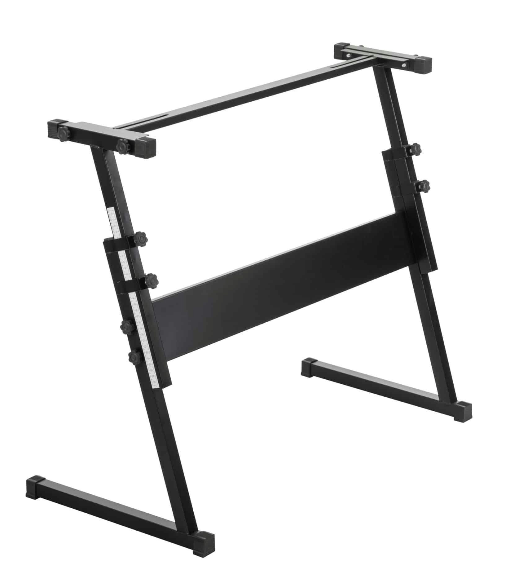 McGrey Keyboardständer Z-Keyboardstativ - Ergonomische Drehschrauben Höhenverstellbar 55-83cm, Exakte Positionierung dank integrierter Messskala