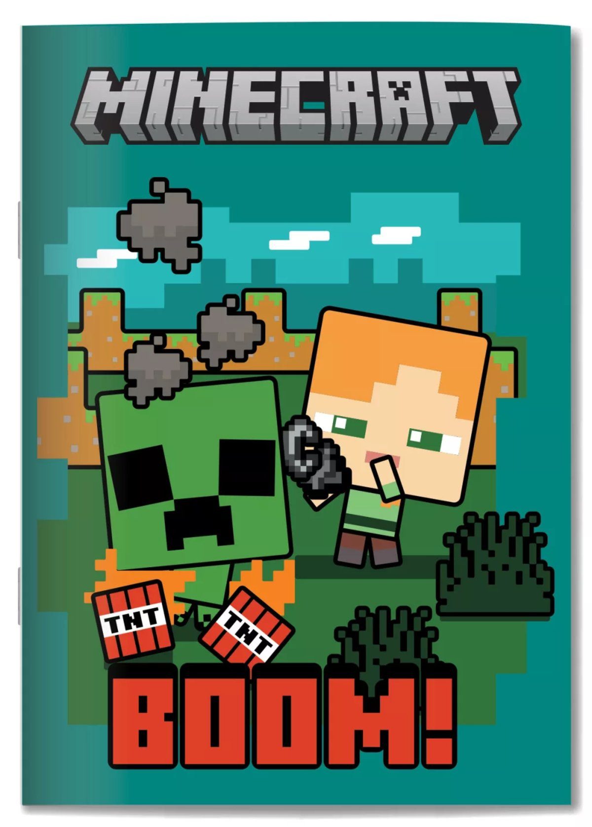 Minecraft Kreativset Minecraft Boom B/5 liniertes Notizbuch 40 Blatt