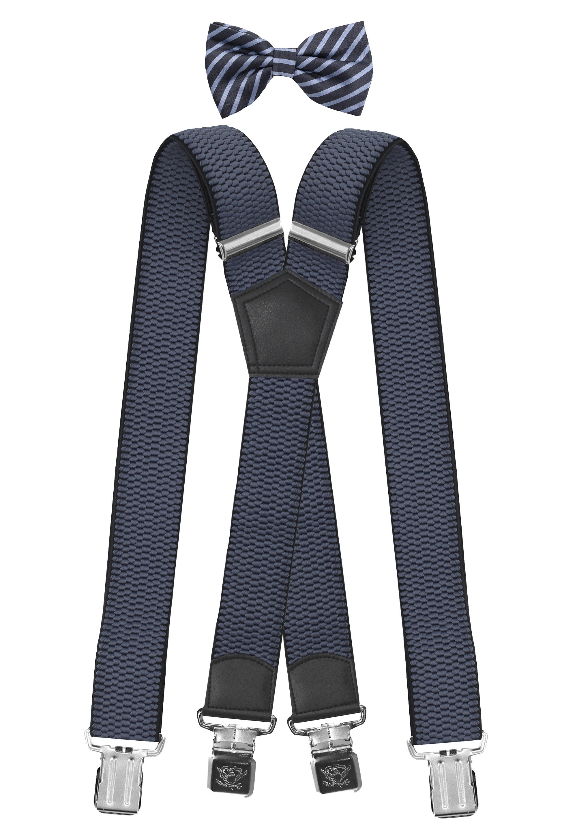 Fabio Farini Hosenträger Herren Hosenträger Pack 4cm X-Form mit passender F günstig online kaufen