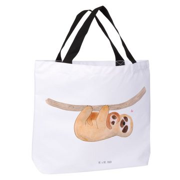 Mr. & Mrs. Panda Shopper Faultier Kind - Weiß - Geschenk, Baby, Tasche, Einkaufstasche, Geburt (1-tlg), Modisches Design