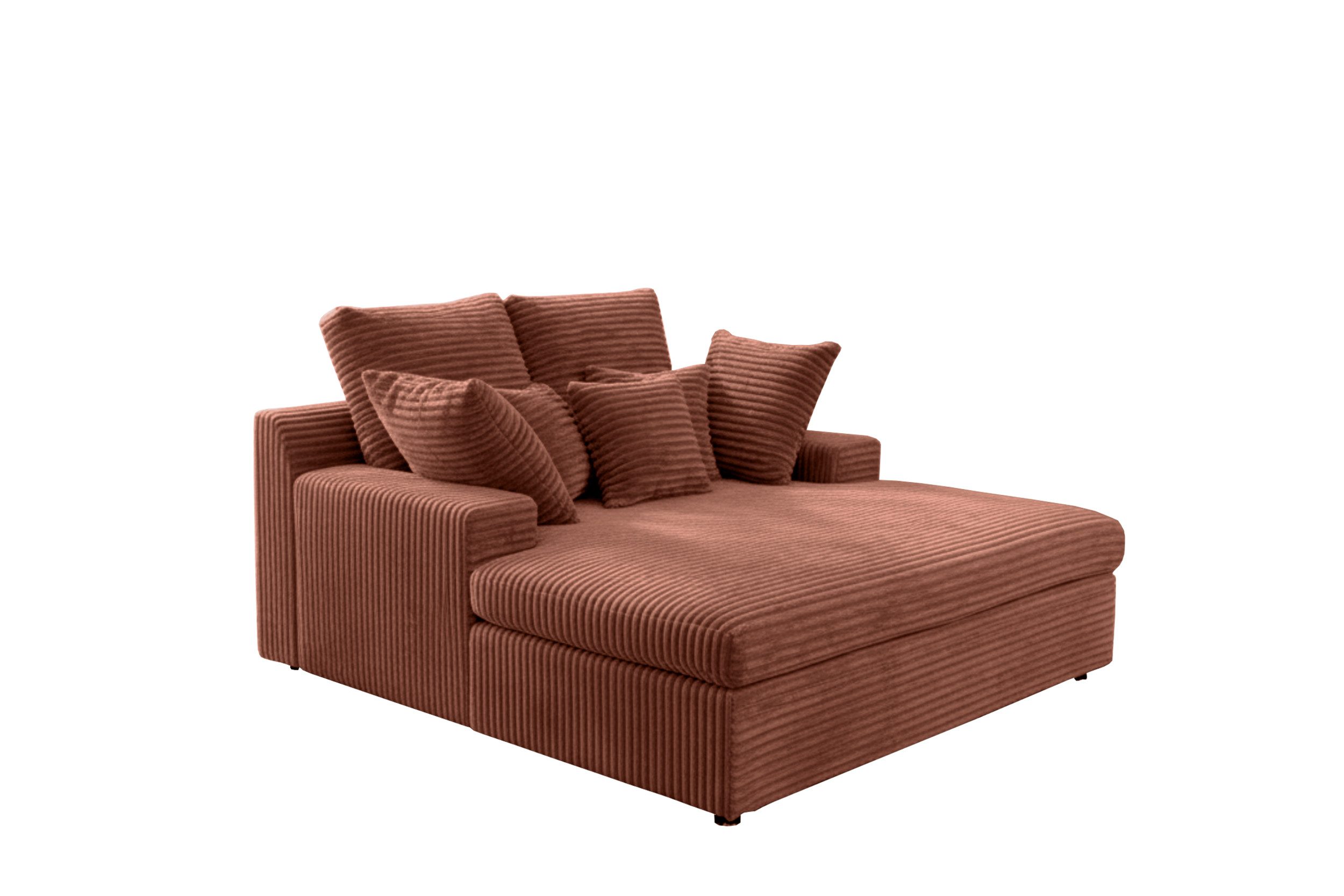 yourhouse24 Sofa XXL Loveseat LAZY ONE Couch, Cord, mit Bettfunktion, Seite universal