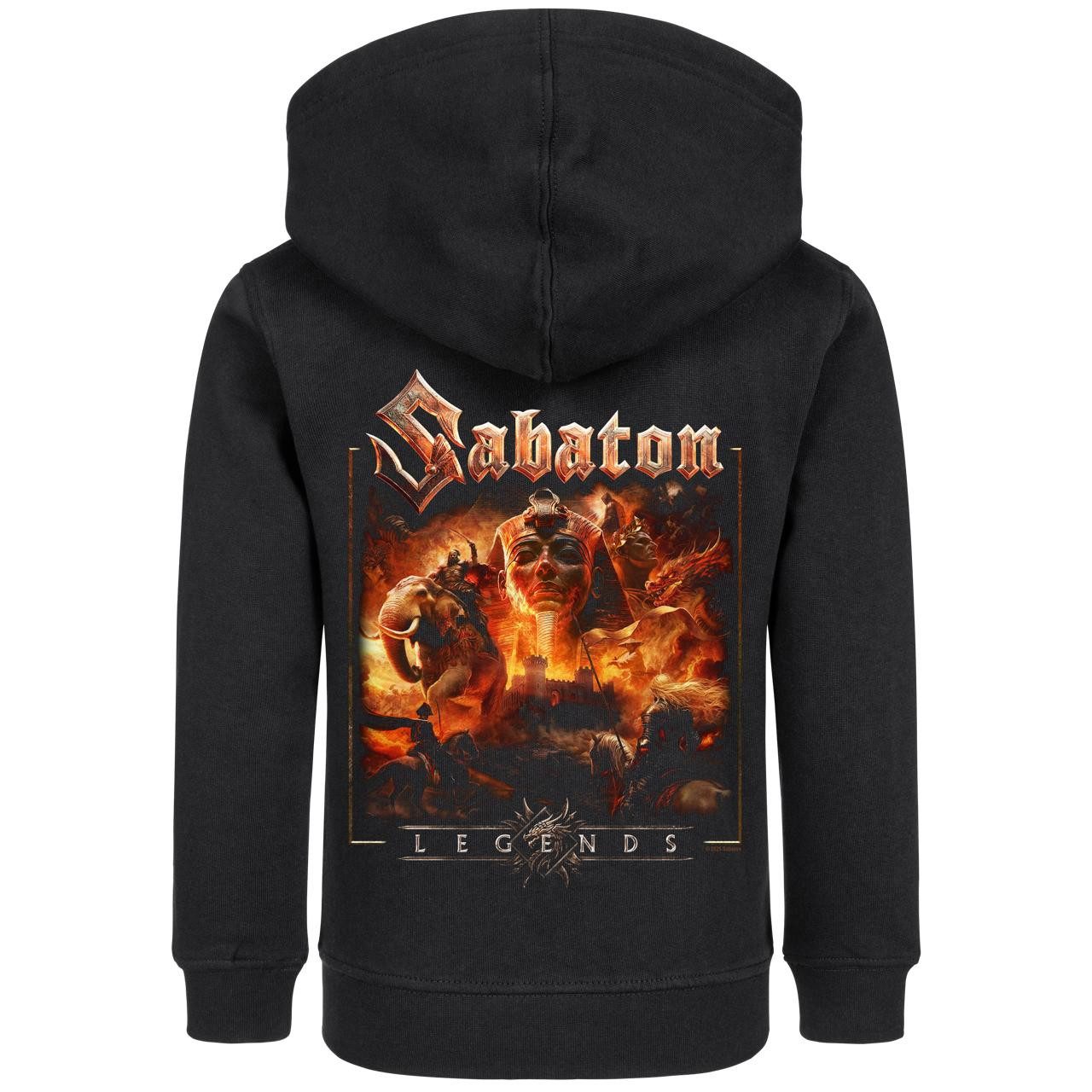 Metal Kids Kapuzensweatjacke mit Sabaton (Legends) Aufdruck für Kinder (2–14 J)