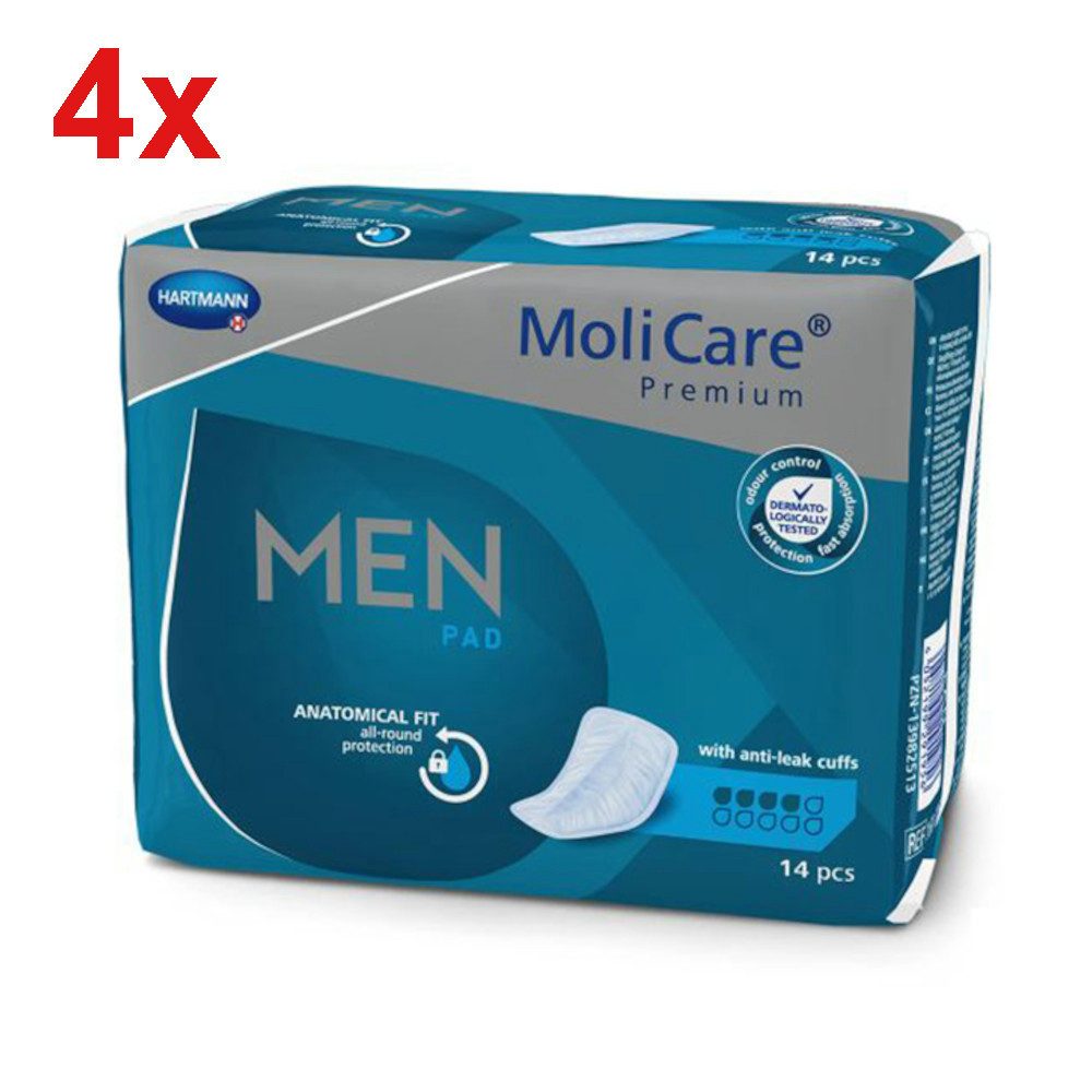 PAUL HARTMANN AG Inkontinenz-Einlage, 4 Tropfen (bei mittlerer Blasenschwäche, 56-St., 4 Beutel à 14 Stück