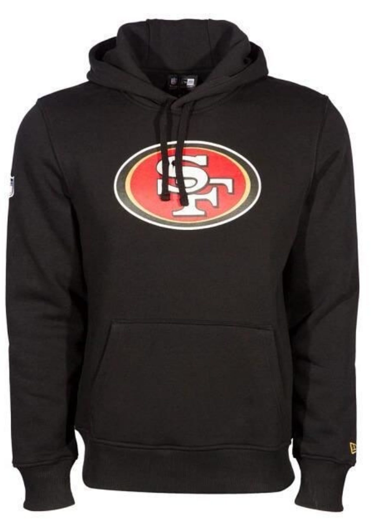 Hoodie San Francisco 49ers NFL Team Logo Hoody Schwarz Kapuzenpullover New Er