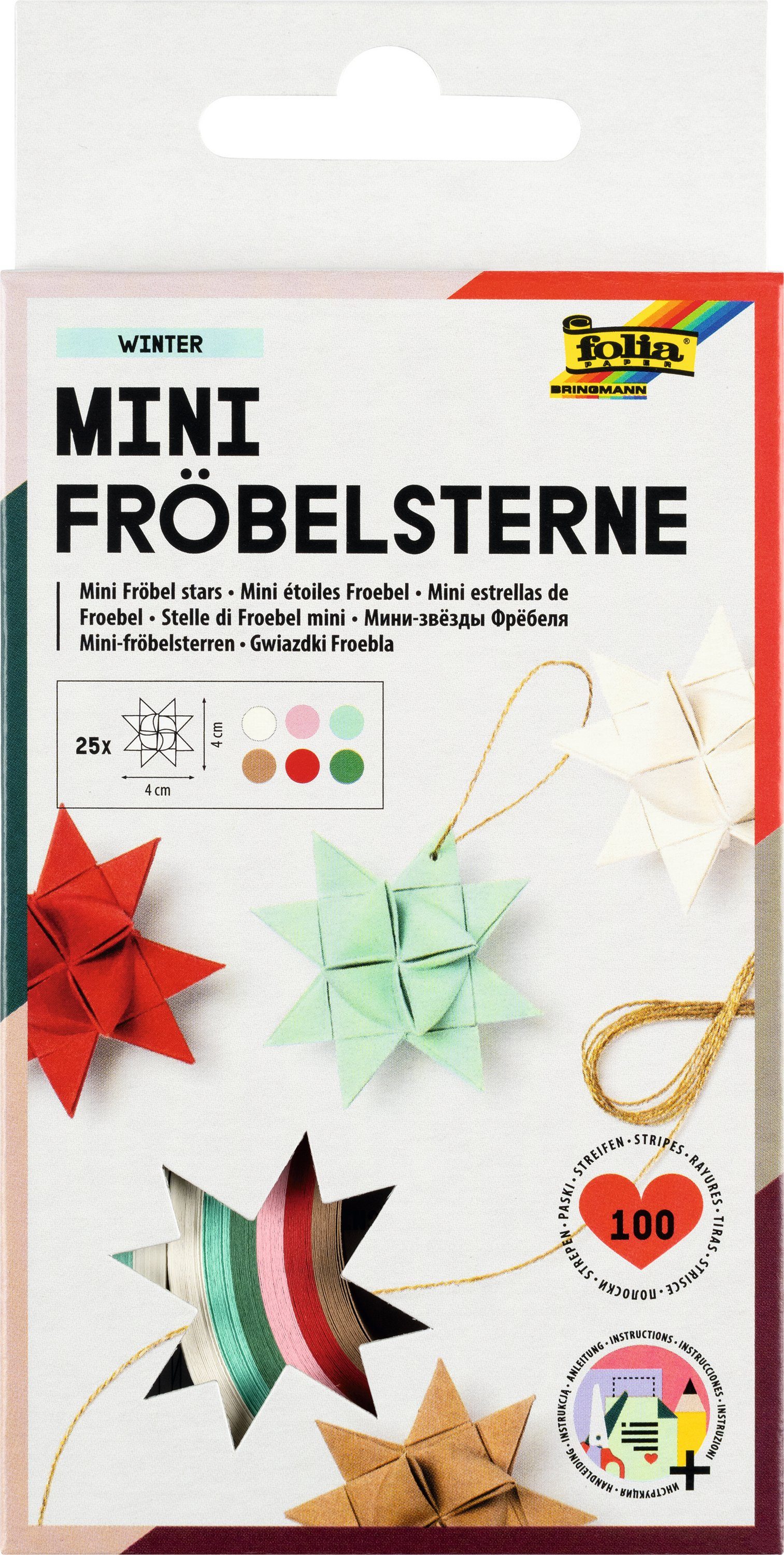 Papiersterne Mini Fröbelsterne
