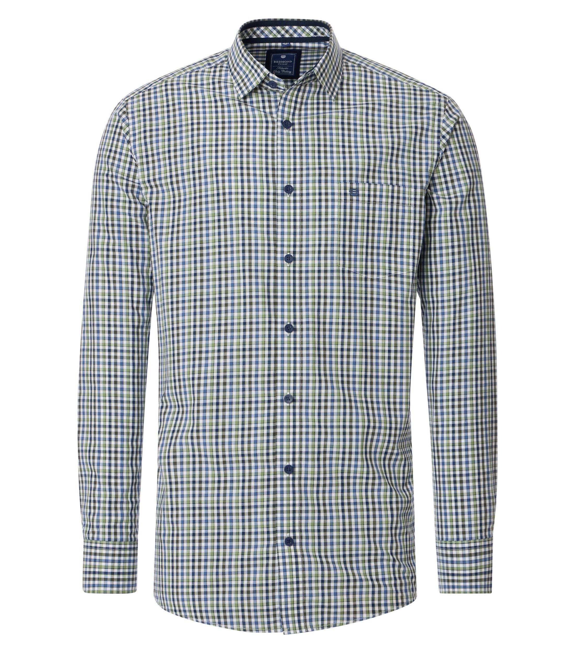 Langarmhemd kariert Modern Fit