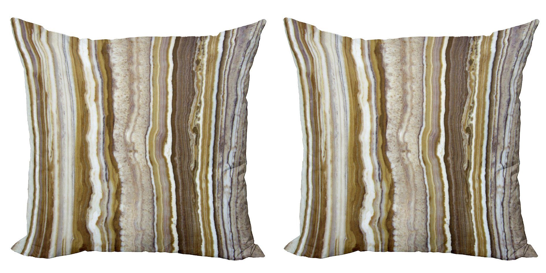 Digitaldruck, (2 Stück), Marble Doppelseitiger Kissenbezüge Modern Abakuhaus Accent Marmor Rock-Patterns