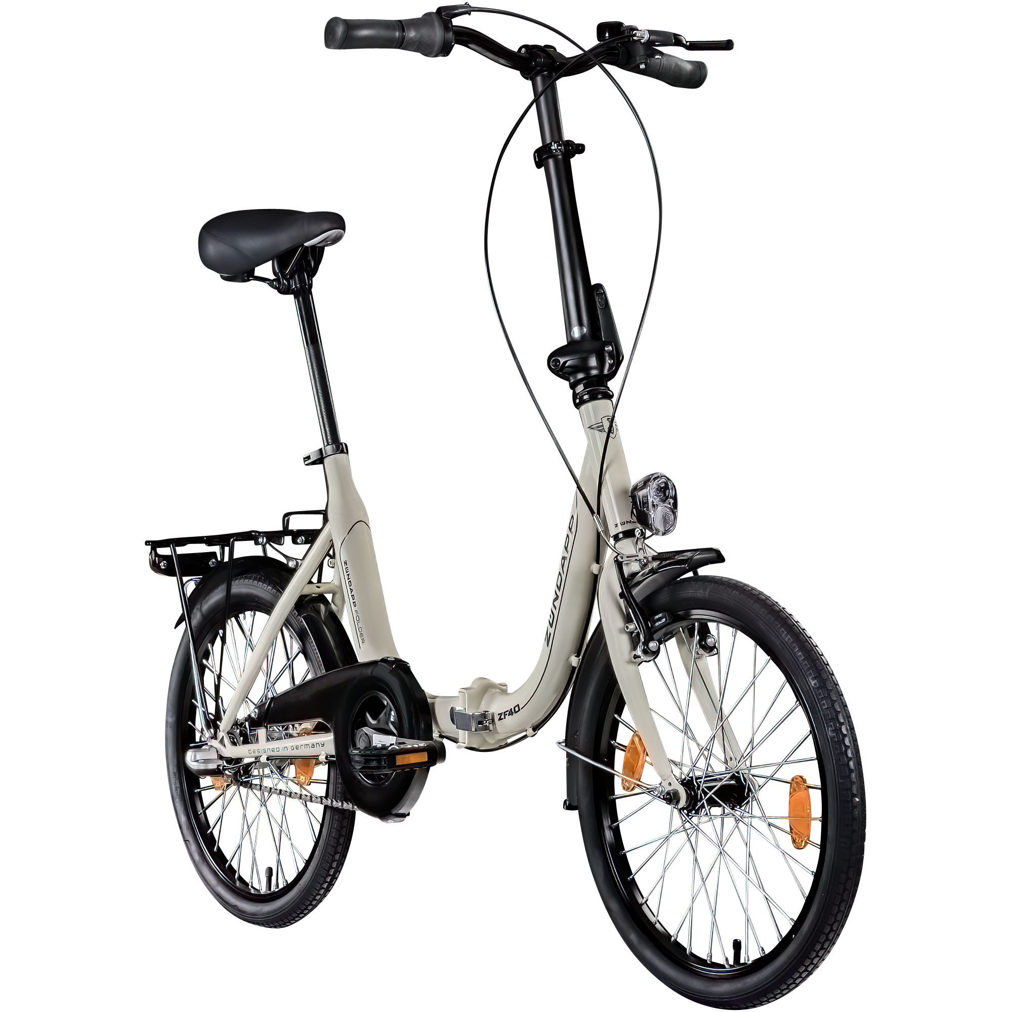 Zündapp Faltrad ZF40, 3 Gang, Nabenschaltung, Klapprad 20 Zoll Faltrad STVZO Zündapp ZF40 Stadtrad 6 Gänge Bike
