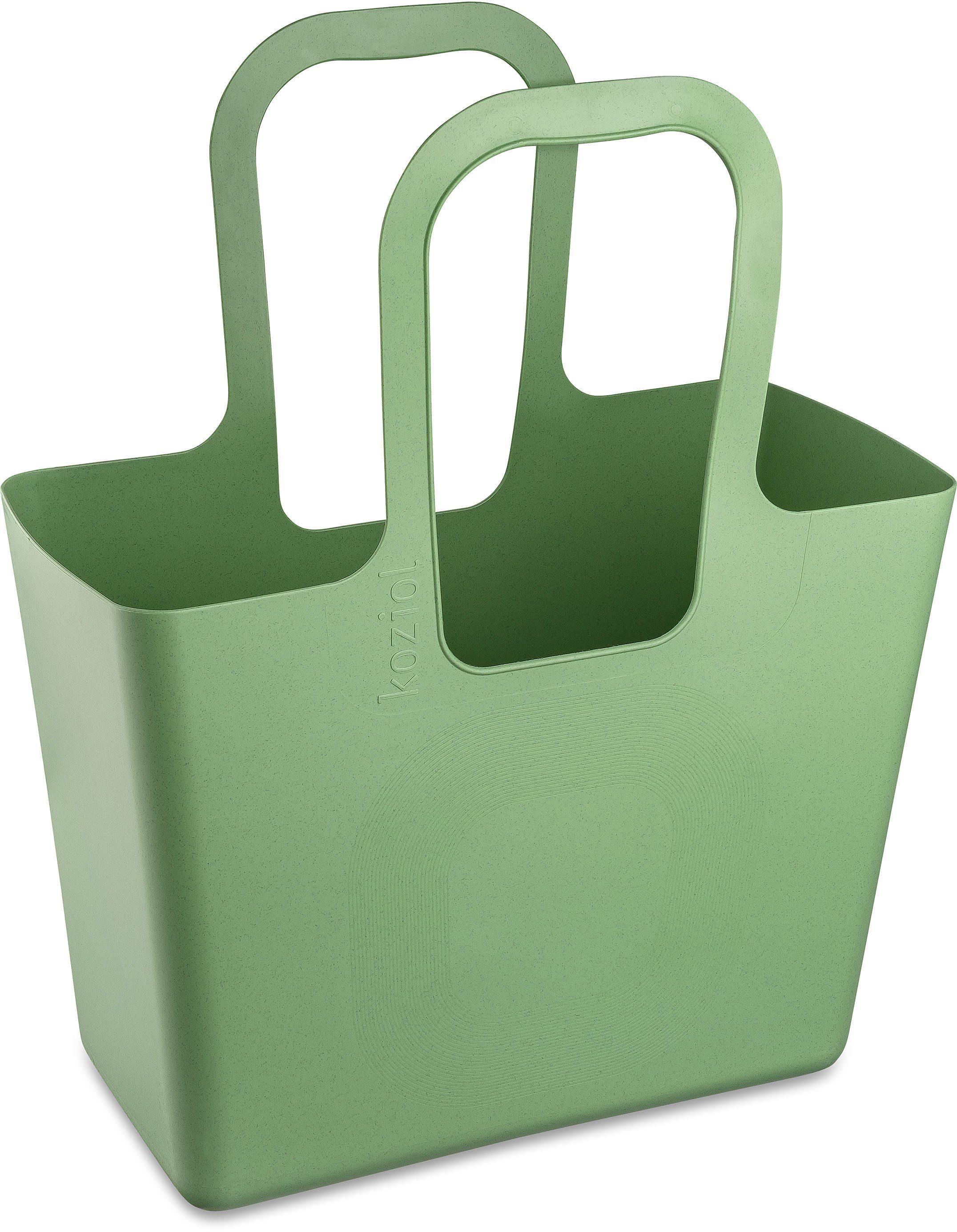 KOZIOL Henkeltasche XL (1-tlg), 100%recycelbar,100%made grün-nature neutrale in Germany,CO² Produktion,melaminfrei