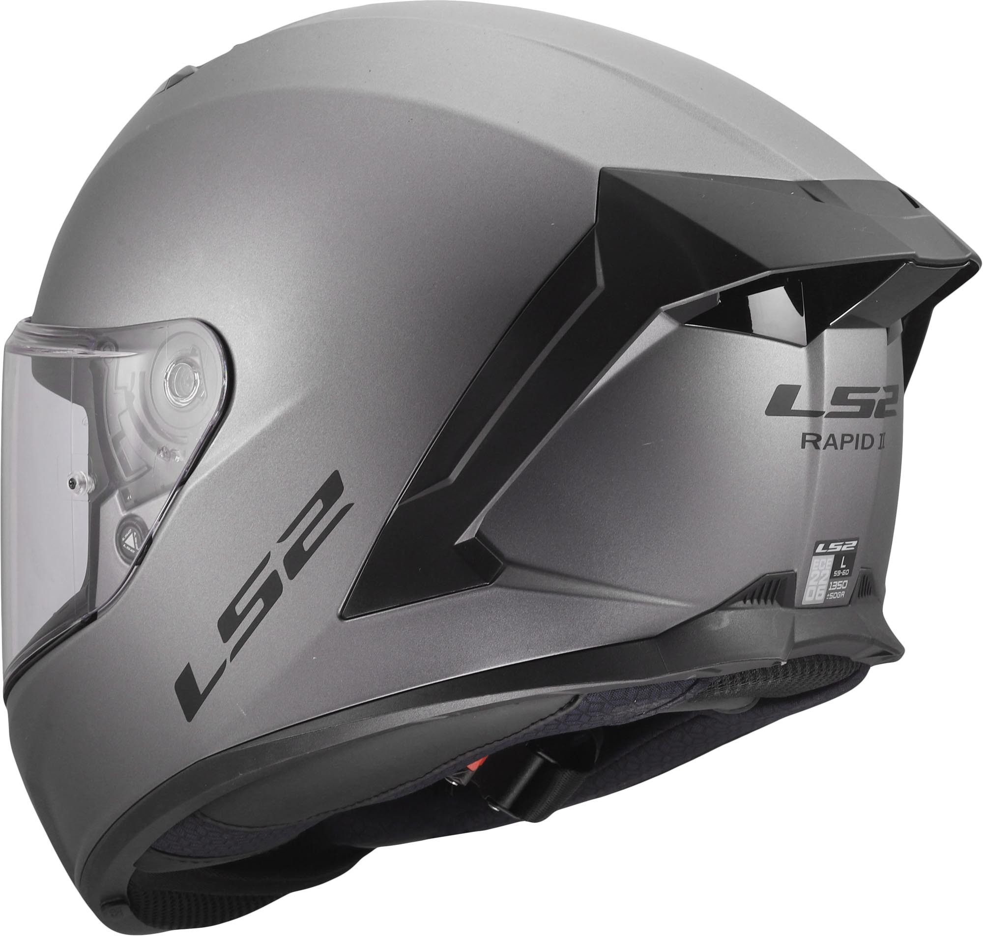 LS2 Motorradhelm FF820 Rapid III Helm, Atmungsaktiv, Pinlock, Ratschenverschluss, Waschbar, ECE 22.06