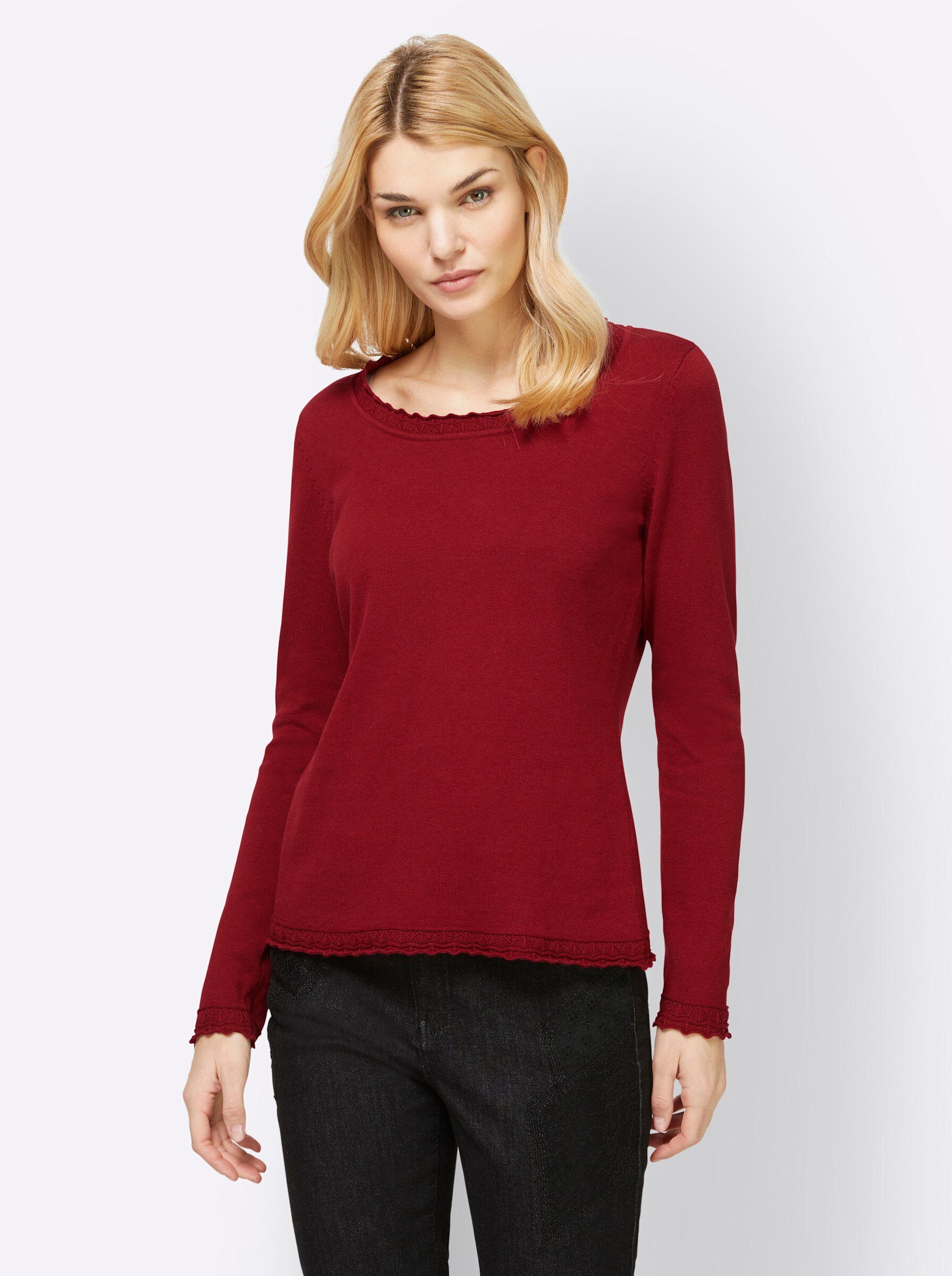 heine Strickpullover Ajourpullover . günstig online kaufen