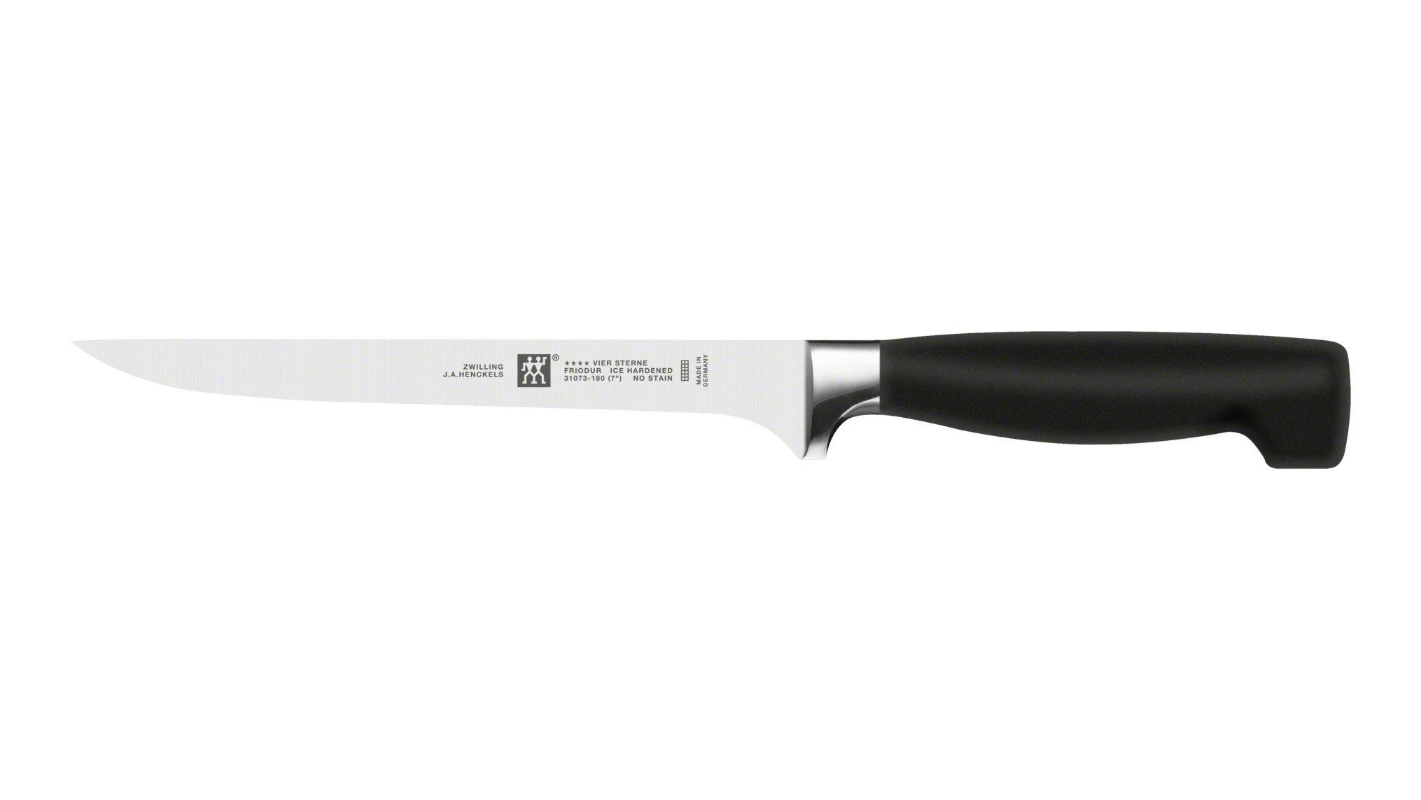 Zwilling Fischfiliermesser ZWILLING ®VIER STERNE Filiermesser Küchenmesser geschmiedet 180 mm