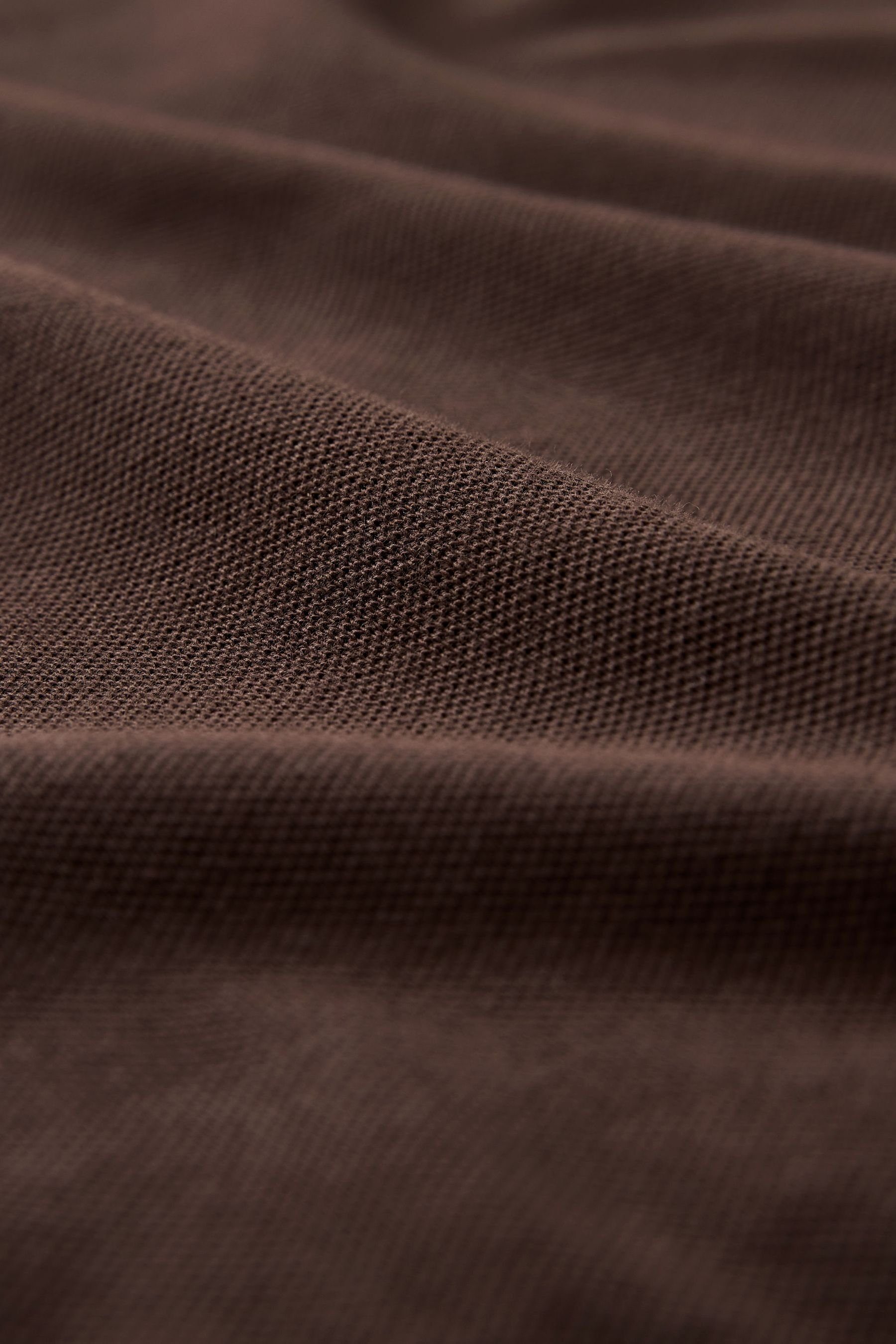 Next Poloshirt Piqué-Poloshirt (1-tlg) Chocolate Brown