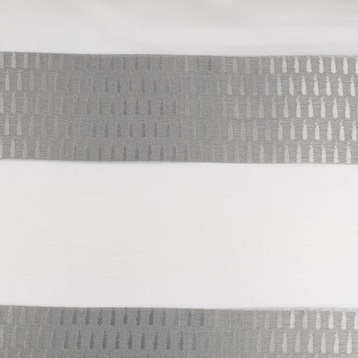 SCHÖNER LEBEN. Stoff Gardinenstoff Meterware Voile transparent Tivoli weiß grau 152cm, made in Germany