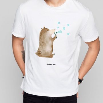 Mr. & Mrs. Panda T-Shirt Bär Seifenblasen - Weiß - Geschenk, T-Shirt, Sprüche, Party, Seifenbl (1-tlg)