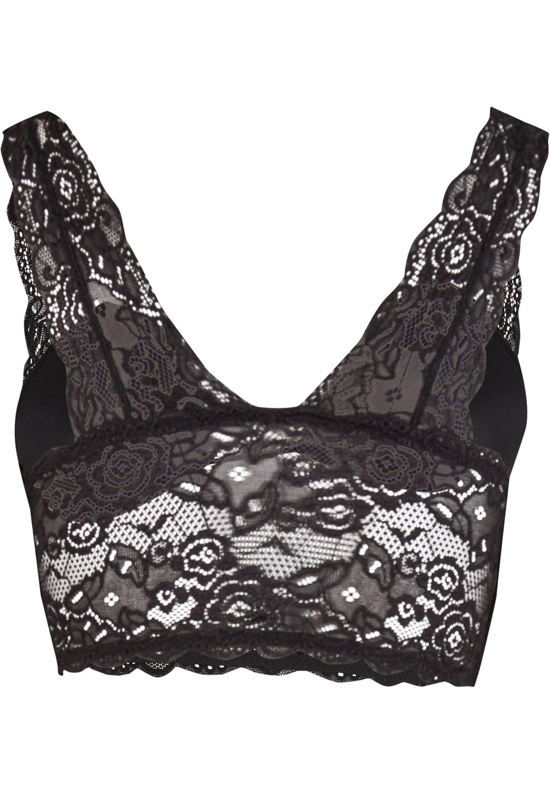 URBAN CLASSICS Sport-BH Urban Classics Ladies Allover Lace Bra Padded günstig online kaufen