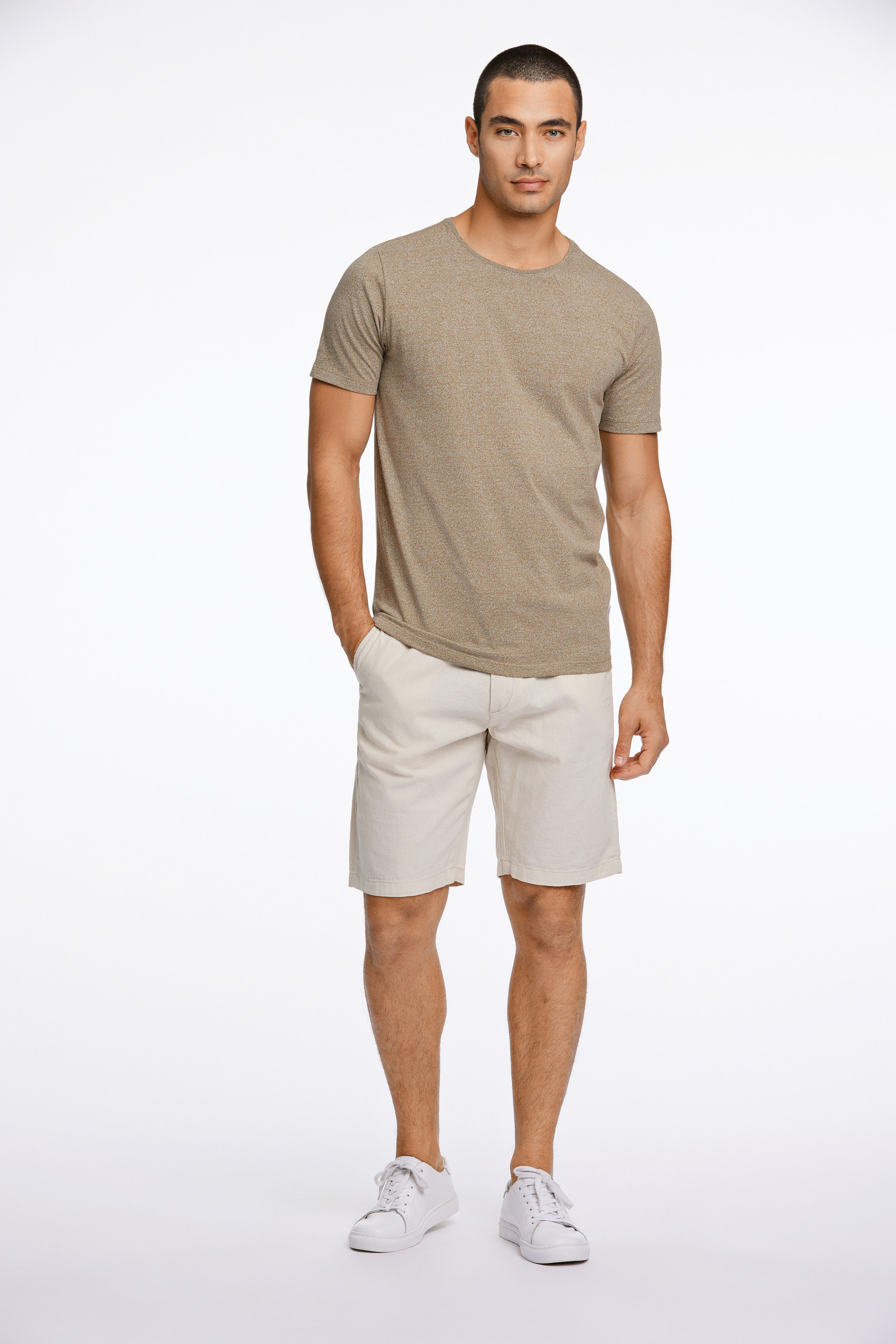 LINDBERGH Chinoshorts Sommerhose mit Leinen