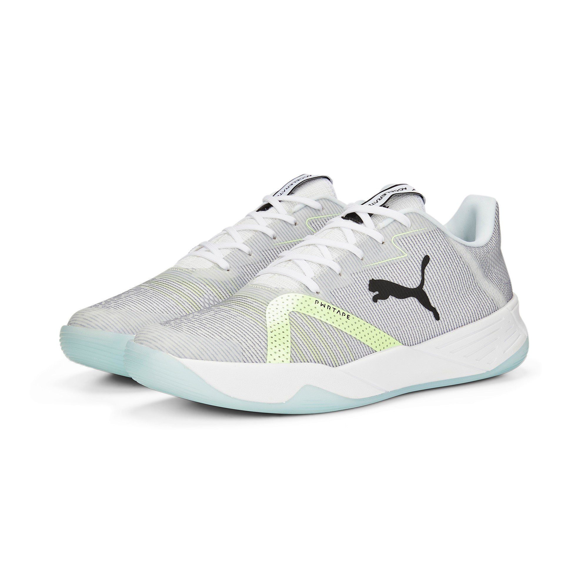 PUMA Hallen-Indoorschuhe Accelerate Turbo Nitro II weiss/grau Herren Badmintonschuh