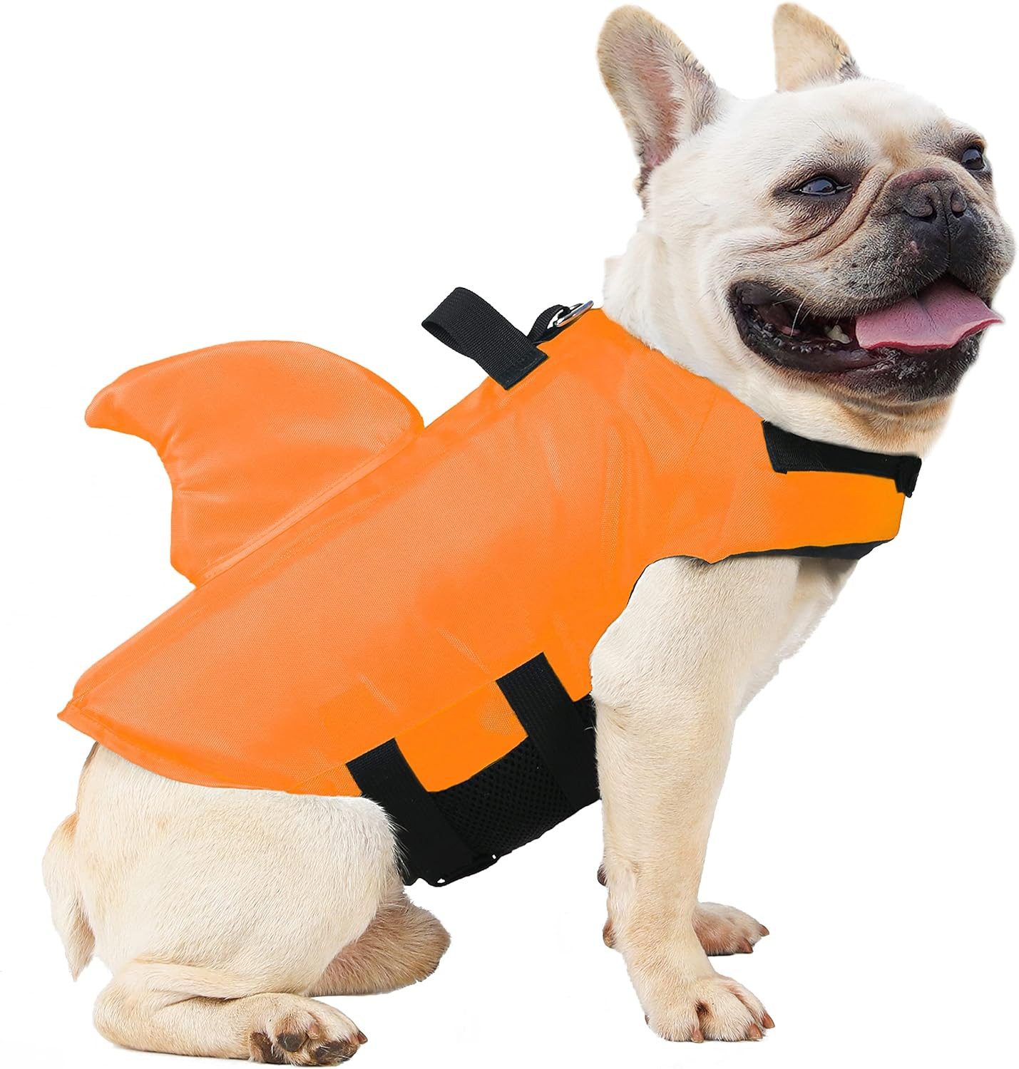 FELIXLEO Schwimmweste Schwimmweste Hund Rettungsweste Warnweste Schwimmbad S Orange