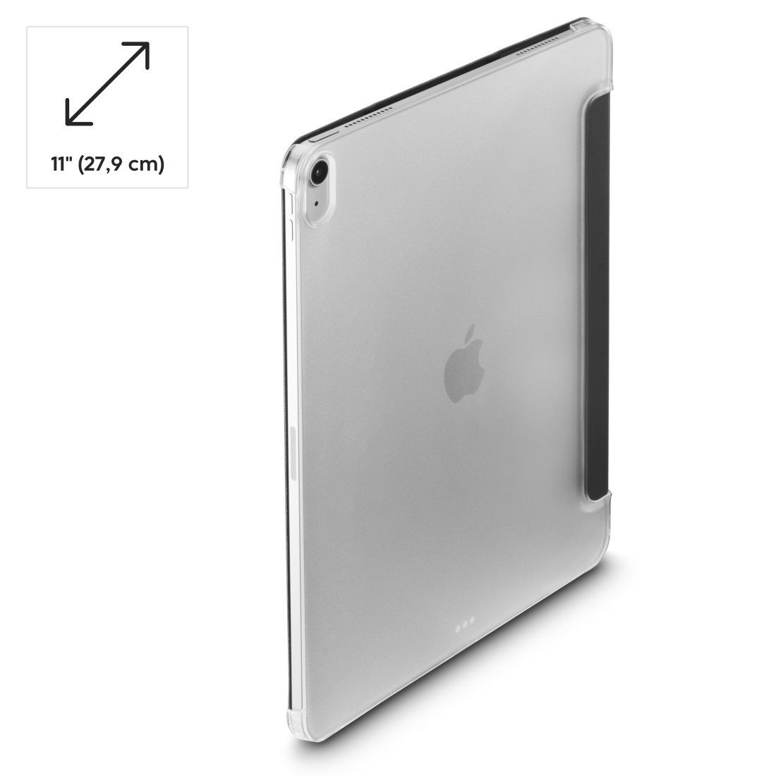 Hama Tablet-Hülle Tablet-Hülle mit Standfunktion für iPad Air 10.9“ und 11“, schwarz, Magnetischer Deckel, Standfunktion, transparente Rückseite, leicht – Bild 5 von 5