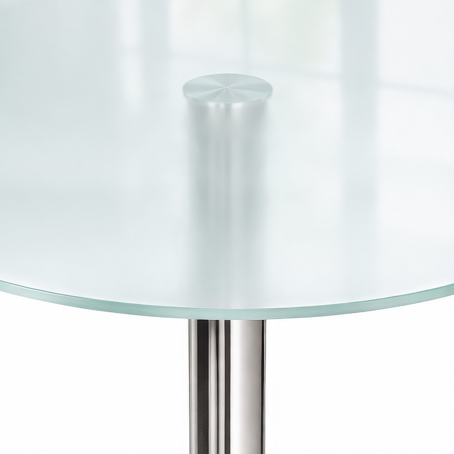 Tulup Tischplatte Glastischplatte Mattiert Glasplatte für Tisch Matt Ronde