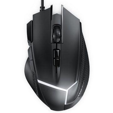 CSL Gaming-Maus (kabelgebunden, 500 dpi, ergonomisch, 3200 dpi, Abtastrate wählbar, Mouse inkl. Gewichten)