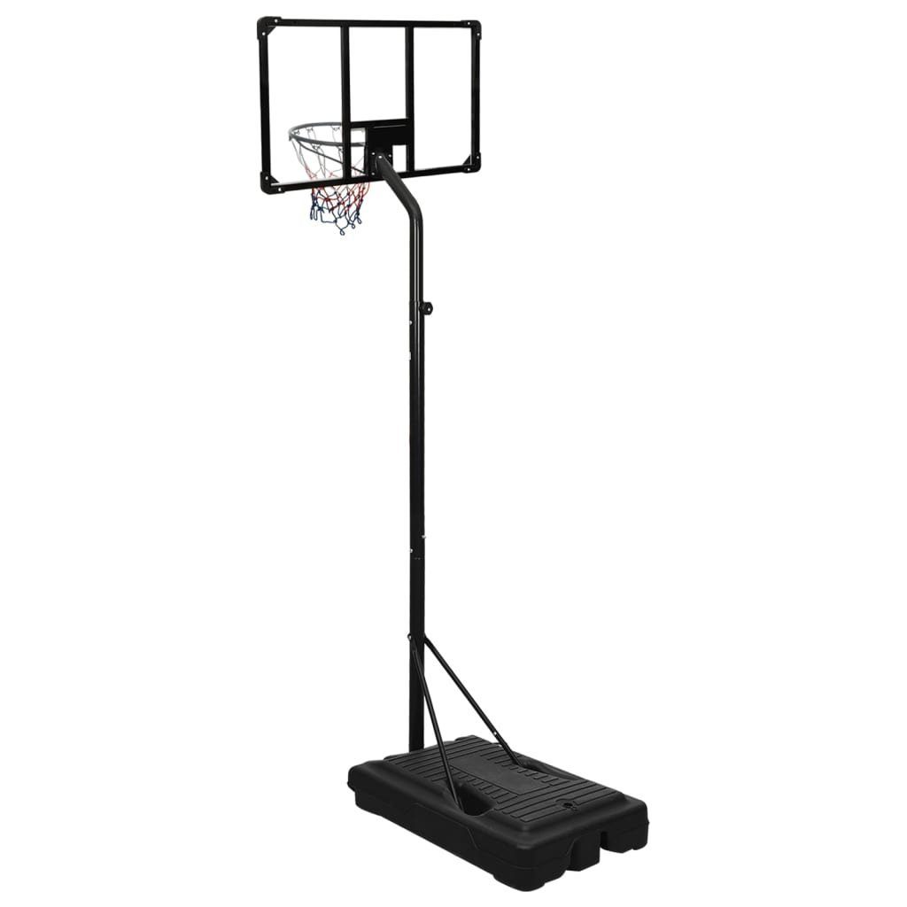 Basketballkorb Basketballständer Polycarbonat 235-305 cm Transparent vidaXL