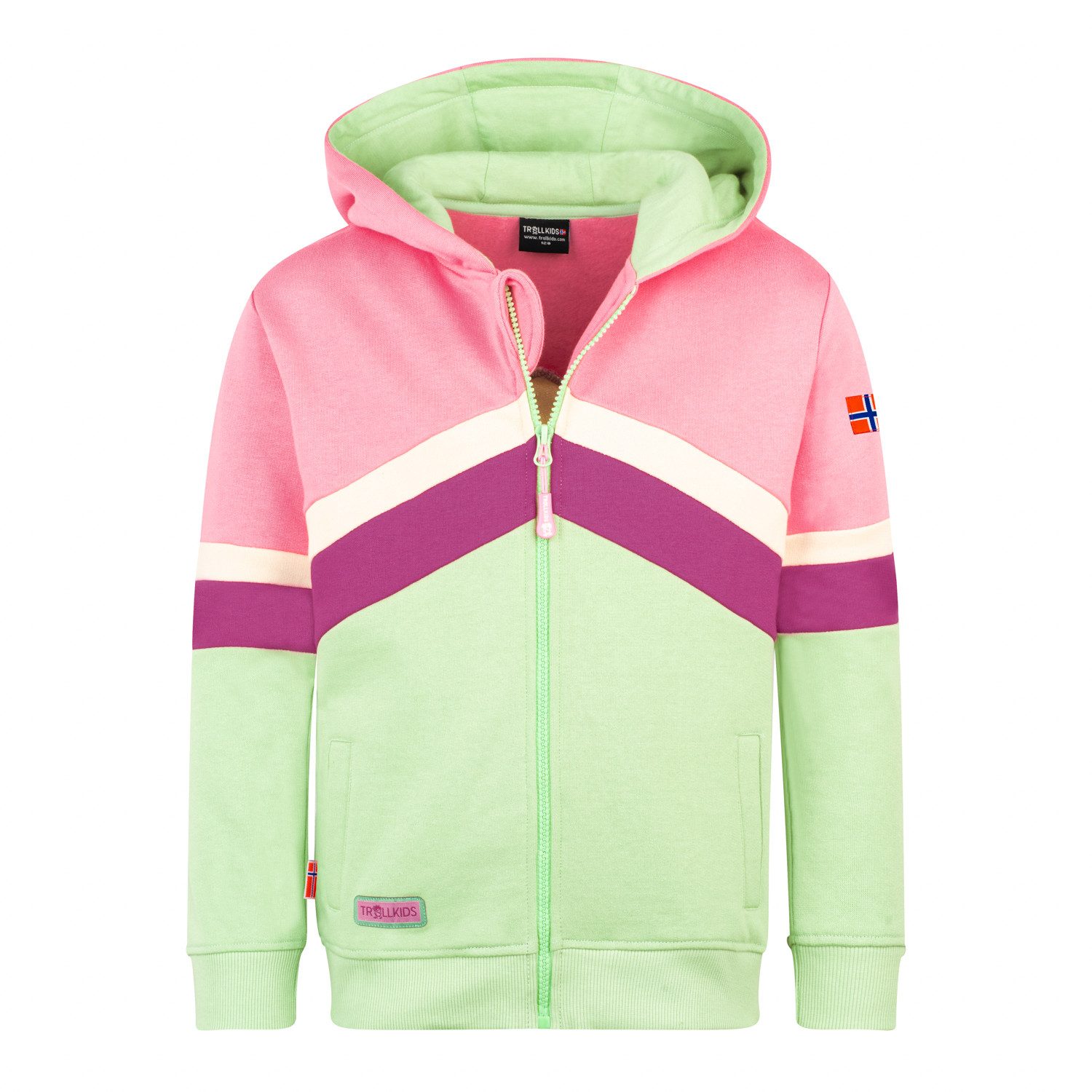 TROLLKIDS Sweatjacke Girls Flekkefjord Jacket