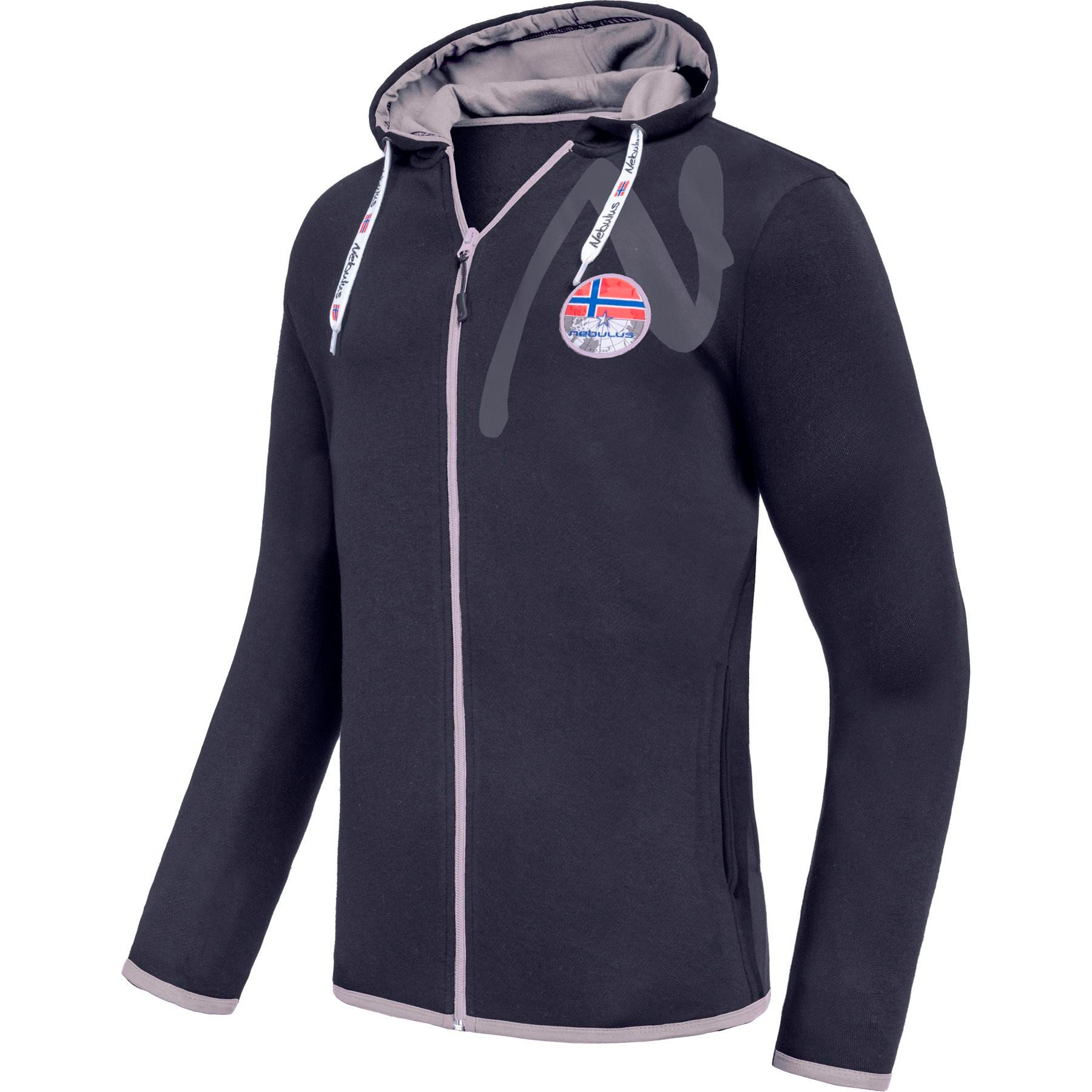 Nebulus Sweatjacke VIPES, P6572 - Herren, schwarz-grau, 3XL günstig online kaufen