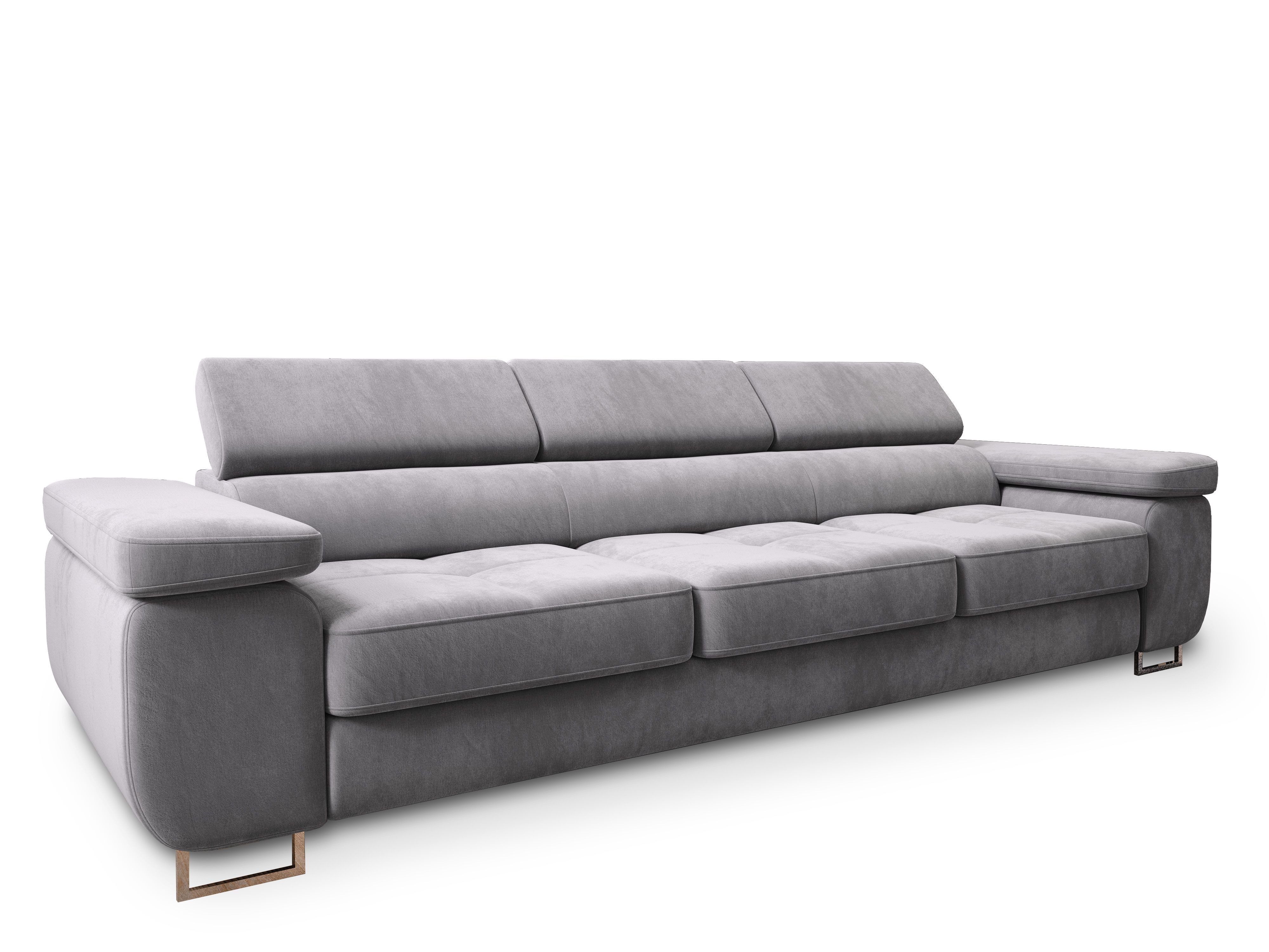 Masseno Sofa MOSINE mit Schlaffunktion, Schlafsofa, Couch mit Bettkasten