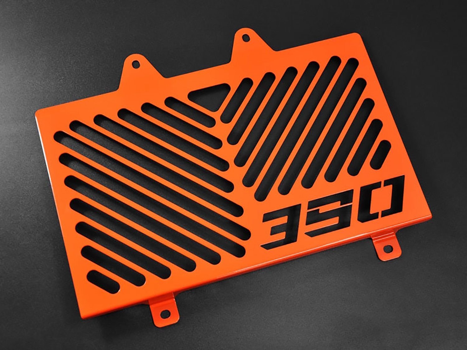 ZIEGER Motorrad-Additiv Kühlerabdeckung für KTM 390 Duke Logo orange, Motorradkühlerabdeckung