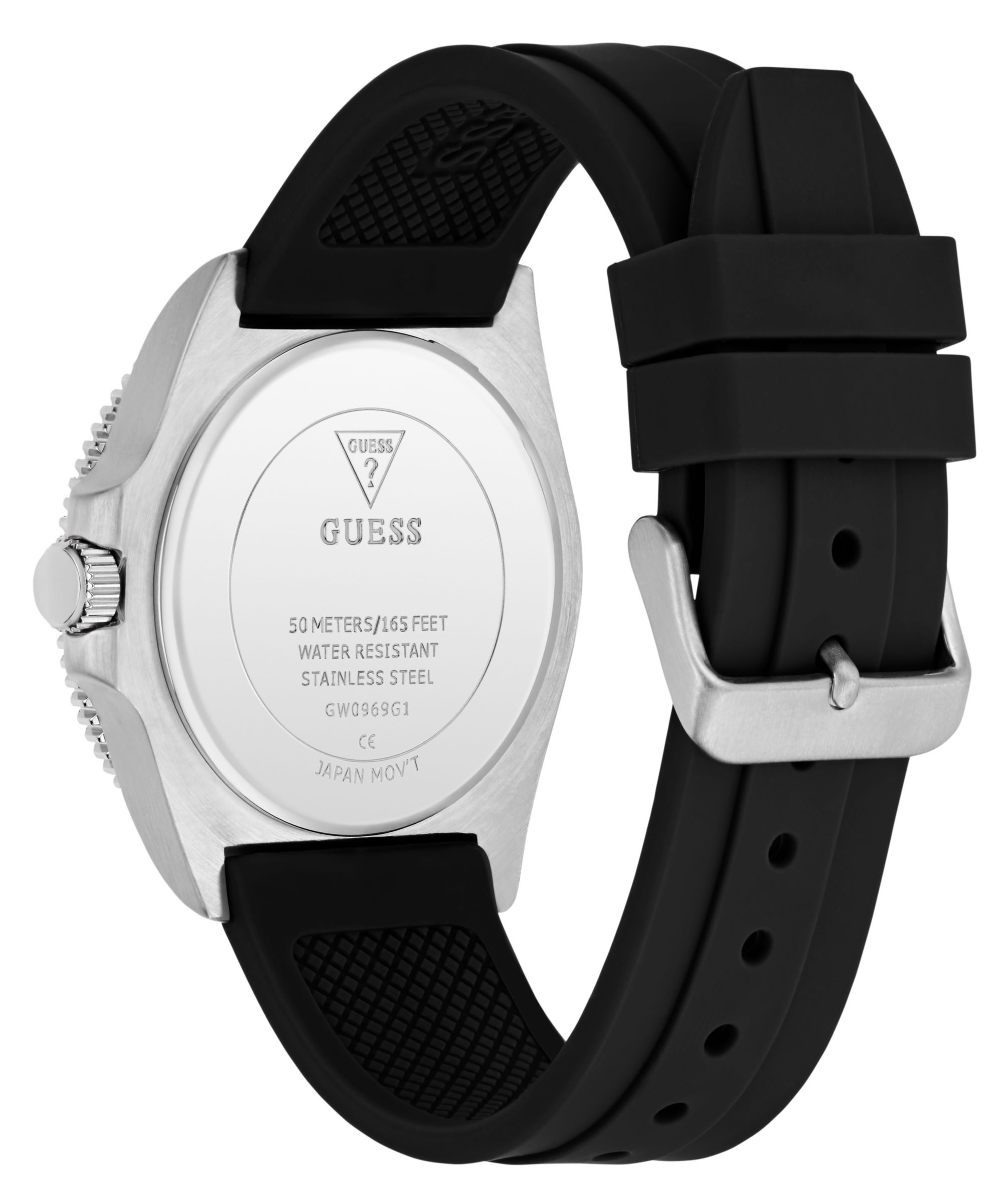 Guess Quarzuhr CLIFF GW0969G1, Armbanduhr, Herrenuhr, Silikonarmband
