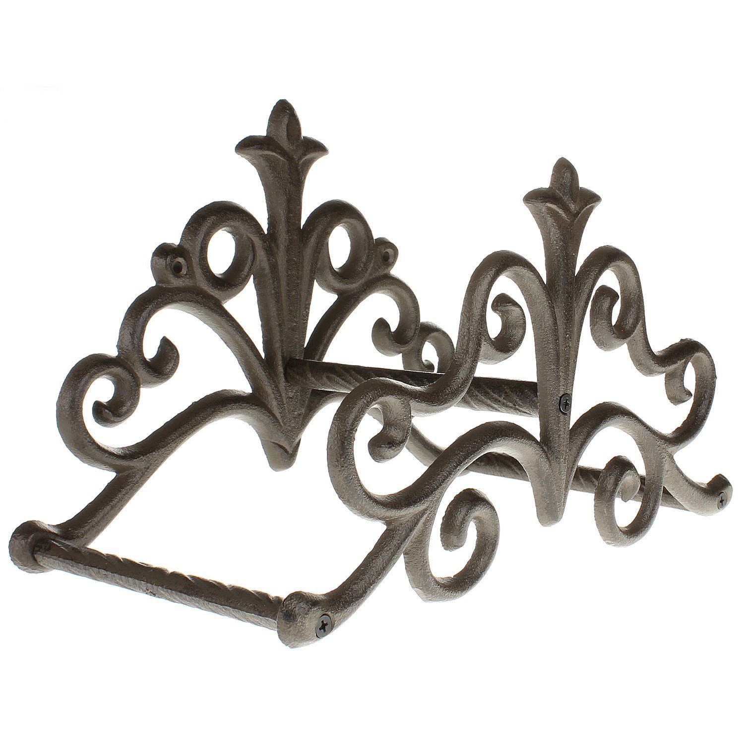 Macosa Home Schlauchhalterung Gartenschlauch-Halter Gusseisen Dunkelrost Schlauchhalter Wandhalter, (Gusseisen rost Schlauchhalter Wandhalter)