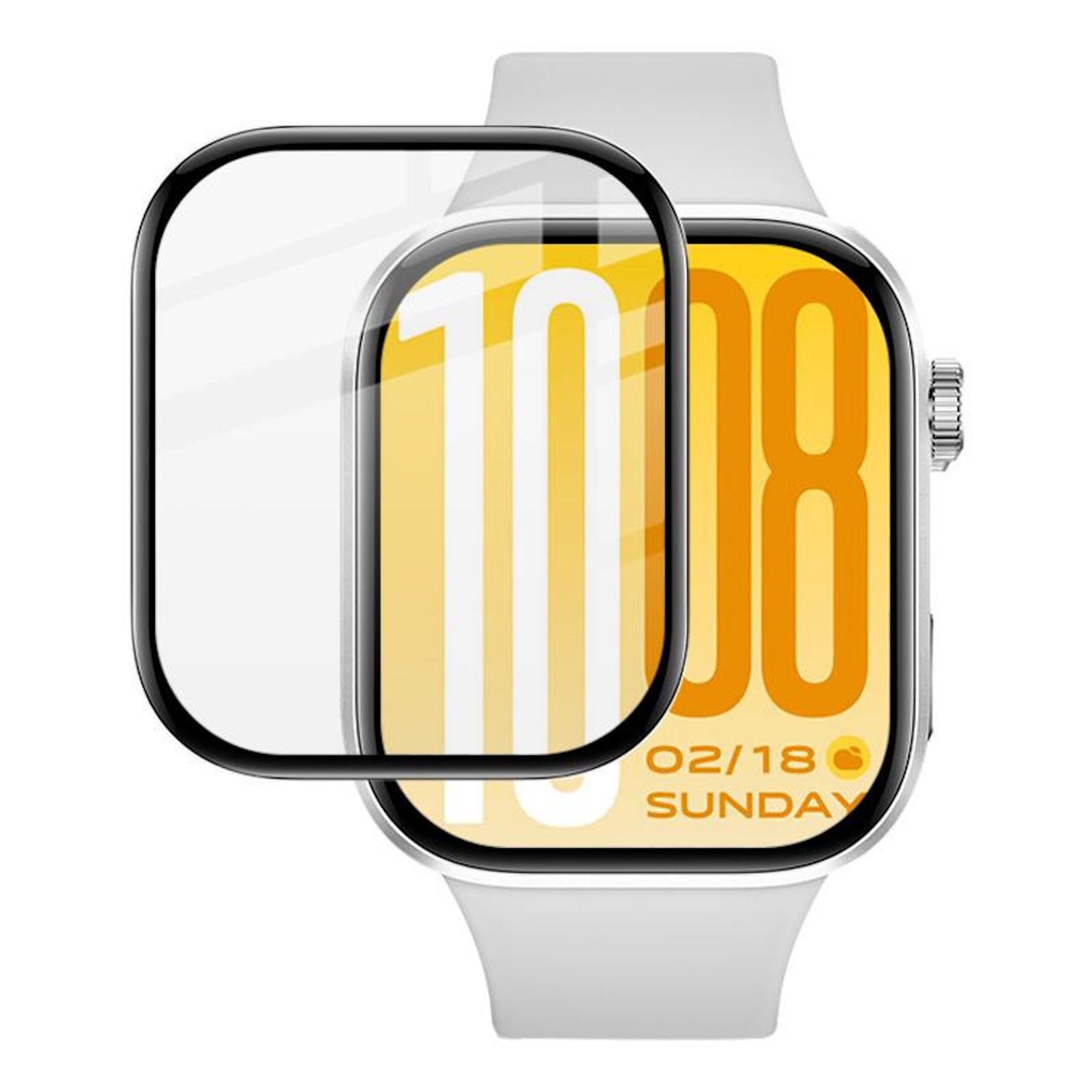 Wigento Smartwatch-Hülle Für Xiaomi Redmi Watch 6 Schutzglas Plexiglas HD Displayfolie Clear, Plexiglass HD Oberfläche