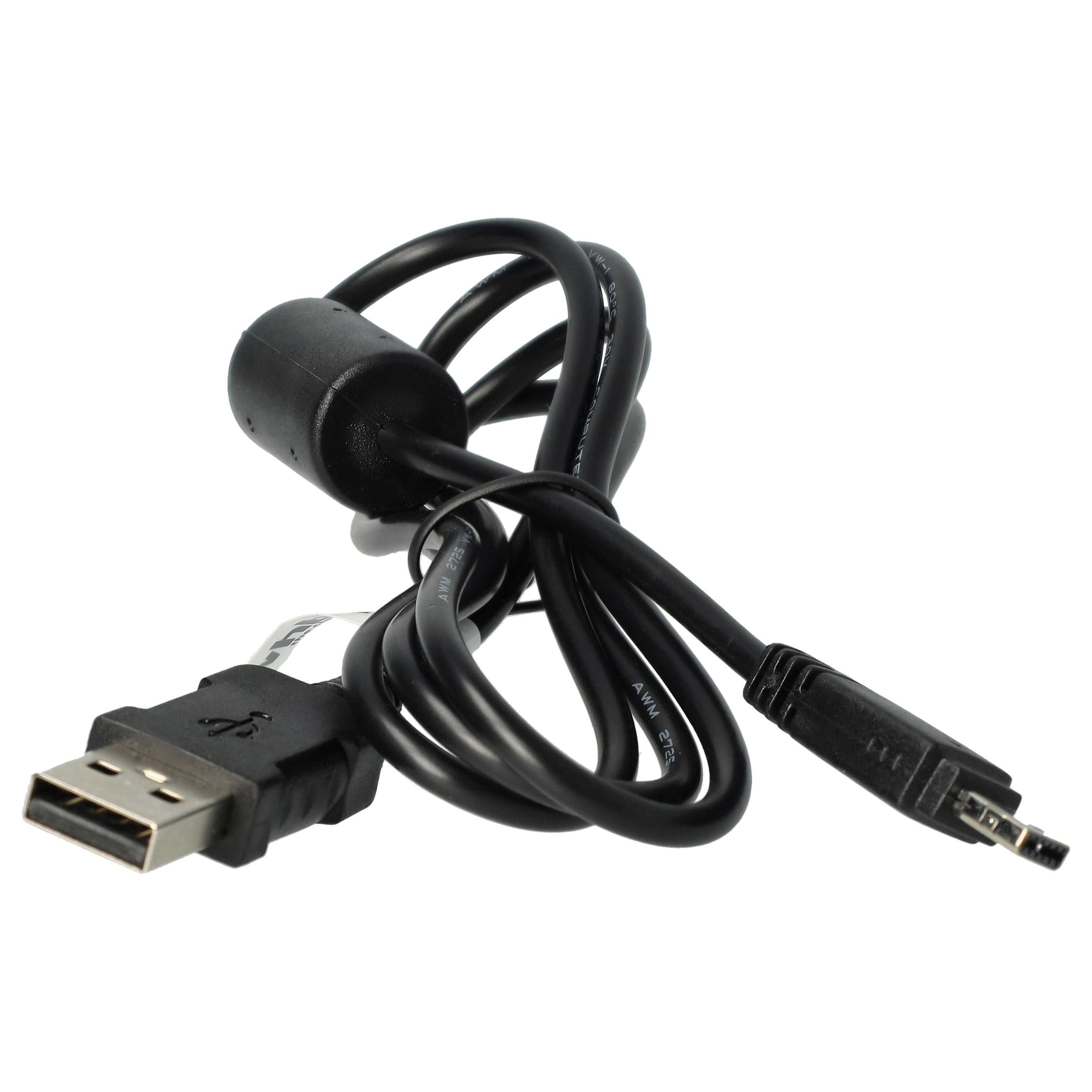 vhbw passend für Casio Exilim EX-Z11, EX-Z150, EX-Z20, EX-Z115, EX-Z2, EX-Z USB-Kabel, (100 cm), Kompatibler USB-Kabel Adapter für Fotoapparat – Bild 3 von 5