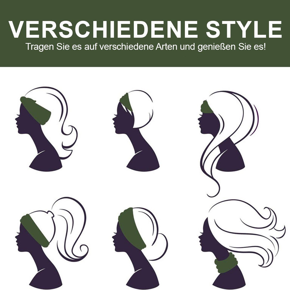 Jormftte Haarband Breite Elastische Kurkuma+Lotuswurzel Boho Stirnband Sport Yoga Blumen für Damen Grün+Hell Haarbänder Rosa+Armee