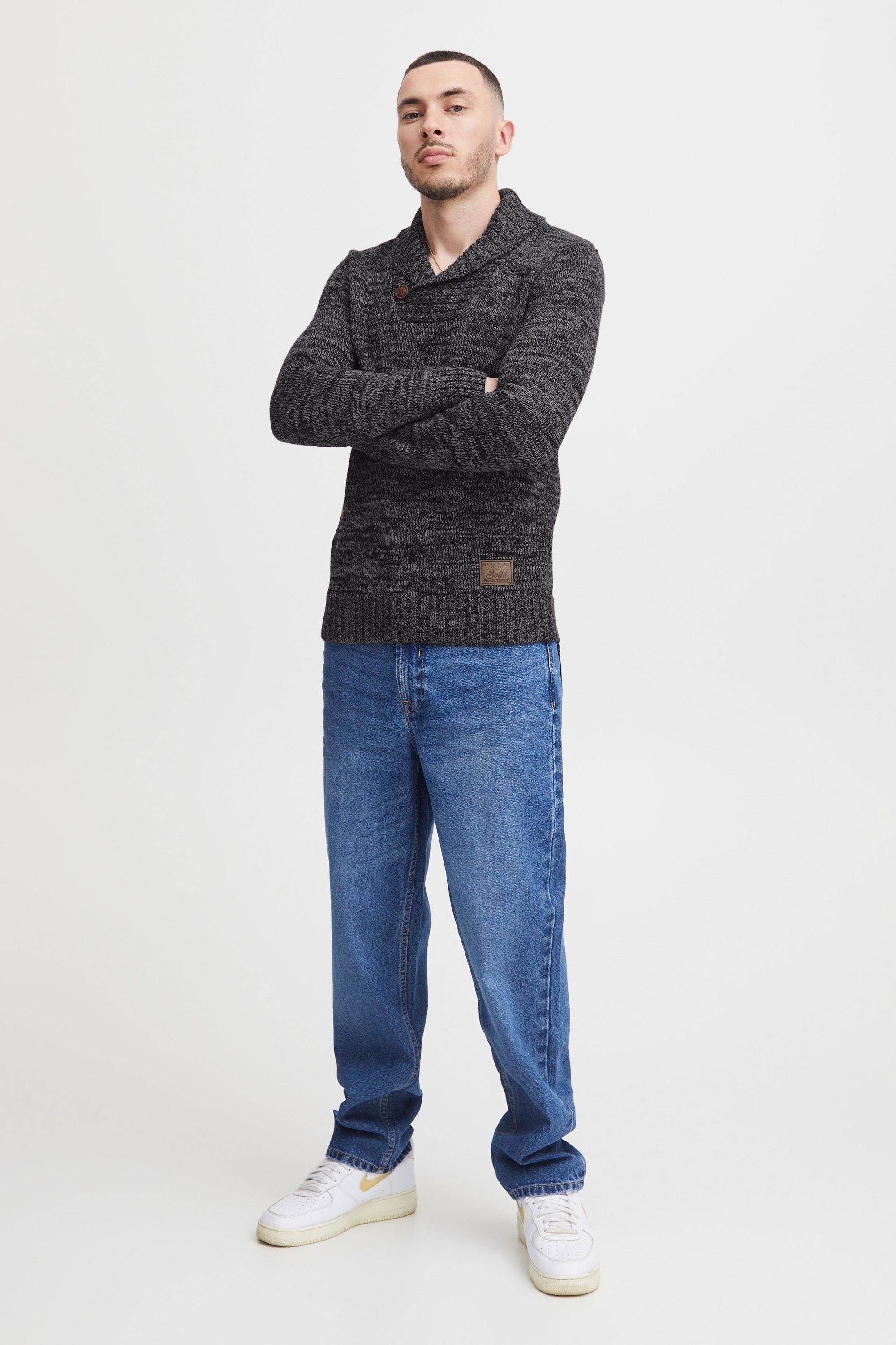 !Solid Strickpullover SDPhil Strickpulli in Melange-Optik günstig online kaufen