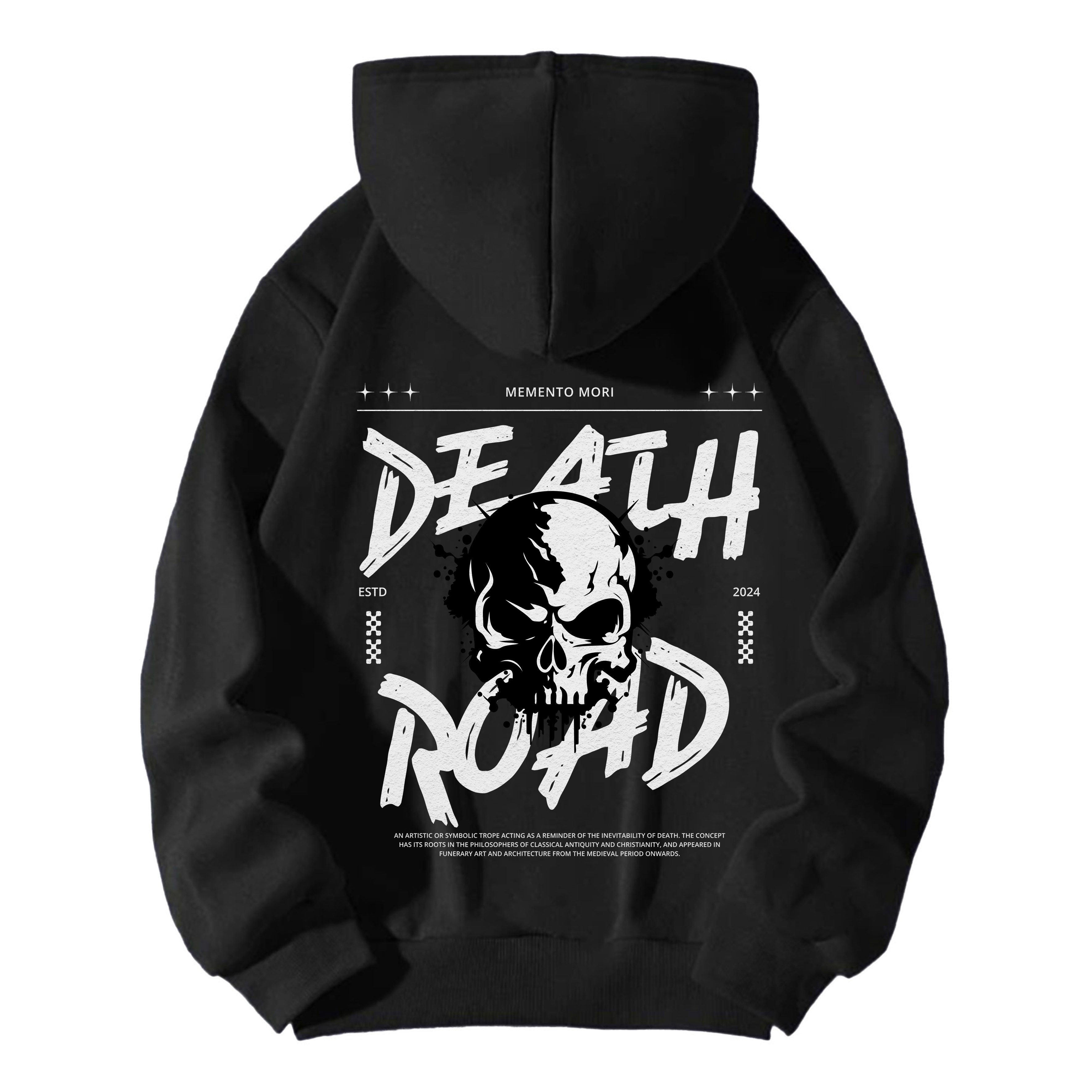 Banco Hoodie Herren Pullover mit Kapuze Langarm - Streetwear Rückenprint, Kapuze, Kängurutasche