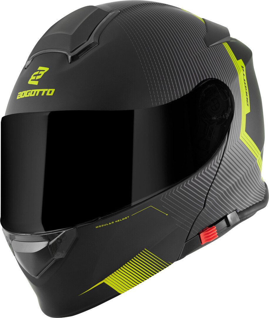 Bogotto Motorradhelm H271 Wayke Klapphelm, Vorbereitet Für Kommunikationssystem,geeignet Brillenträger,vorbe