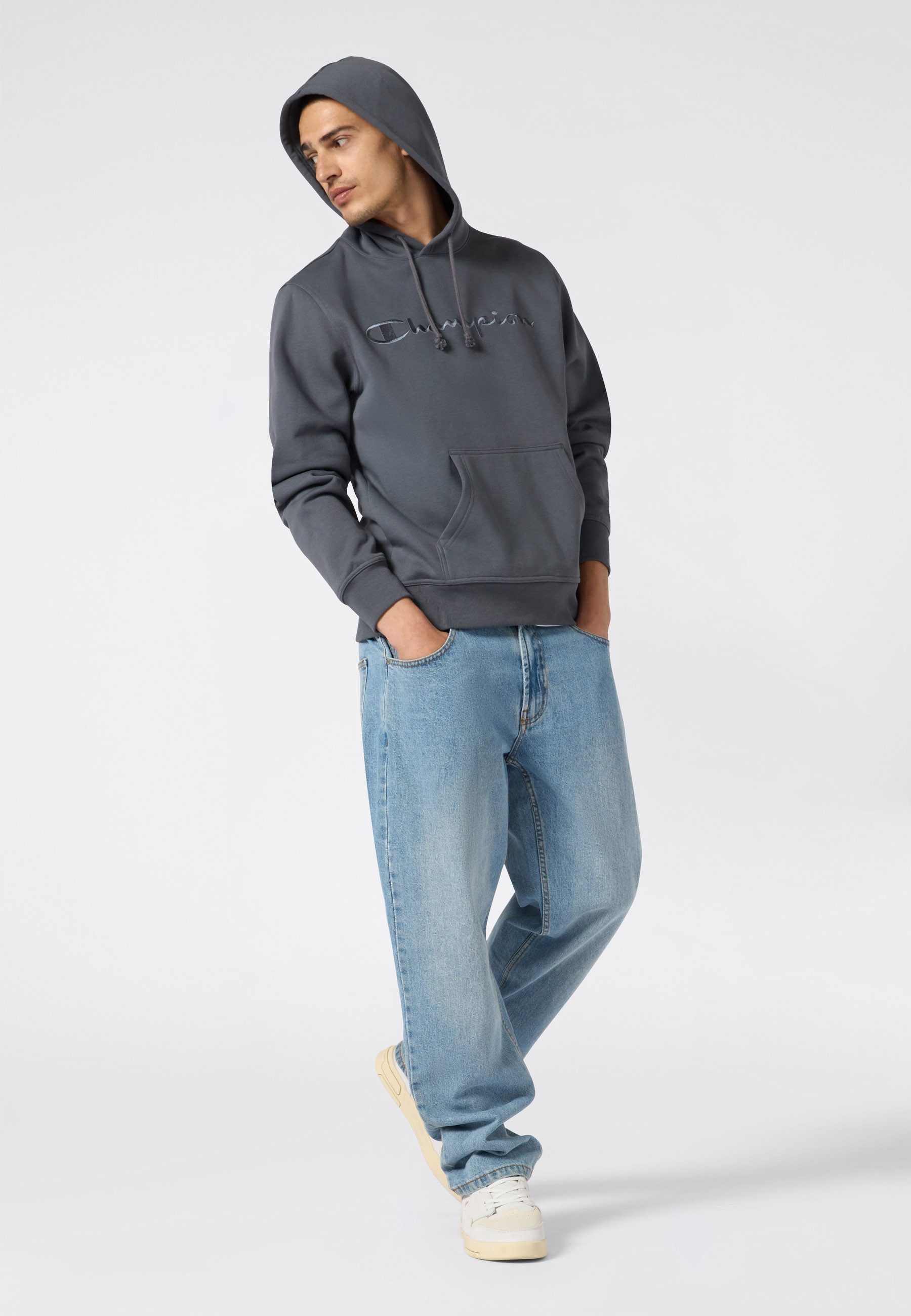Champion Kapuzensweatshirt Hooded Sweatshirt aus Baumwolle und Polyester, in den Größen S bis XXL